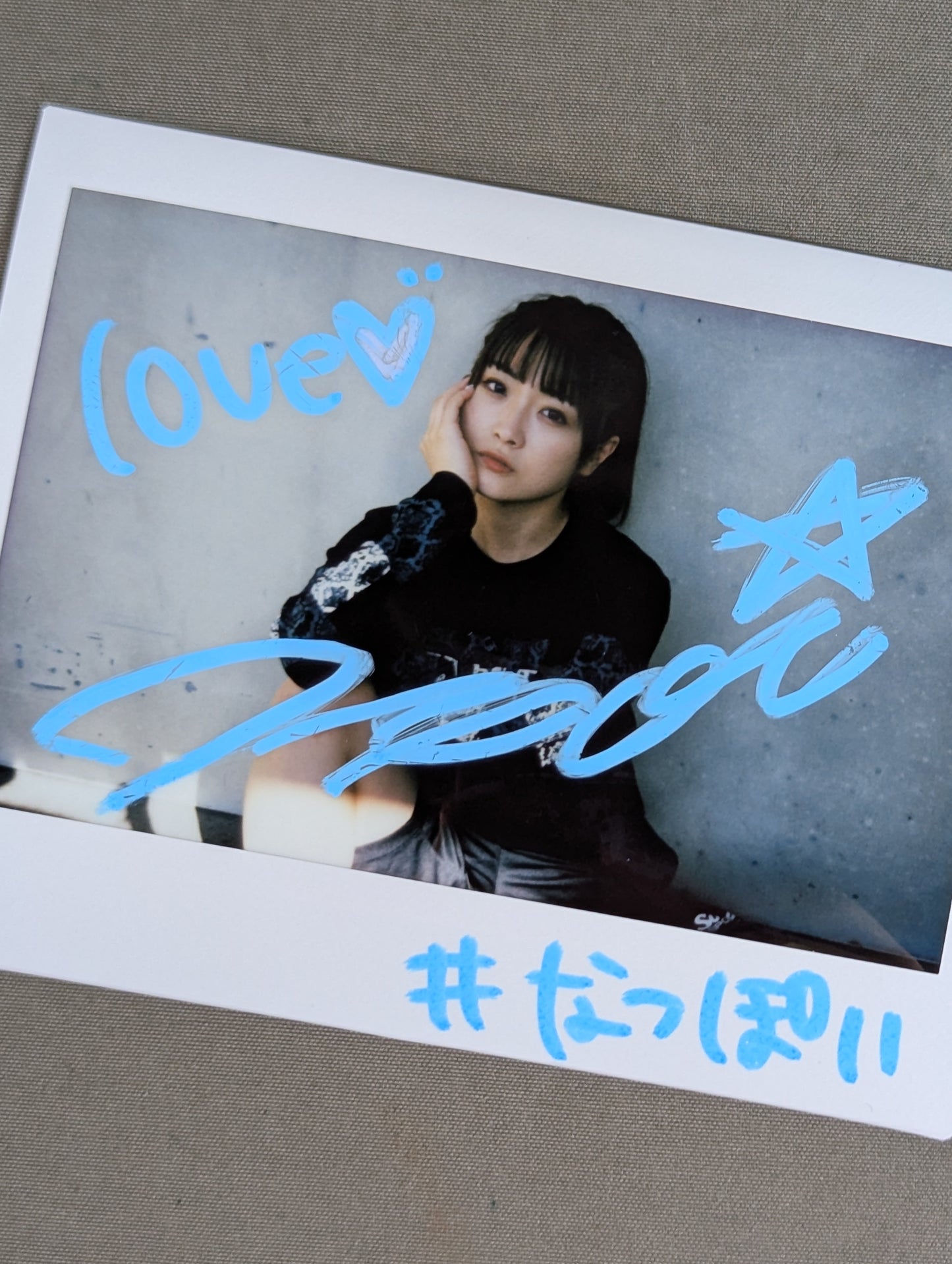 NATSUPOI hand signed autograph Cheki (G-9)