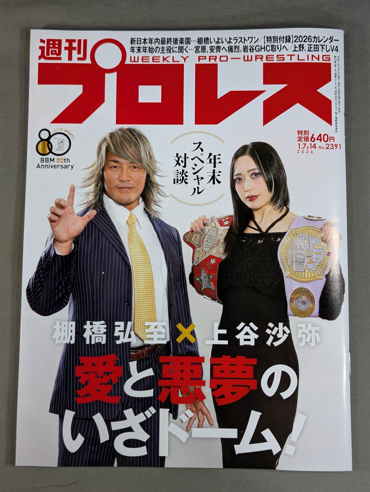 デラックスプロレス 38冊 付録ポスター（ジャンボポスター11枚