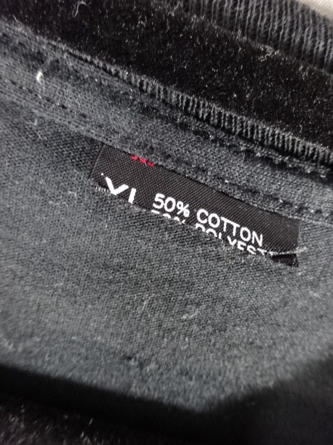 【hand signed autograph】 Leather Face Illustration T-Shirt (8)(IWA / Black)