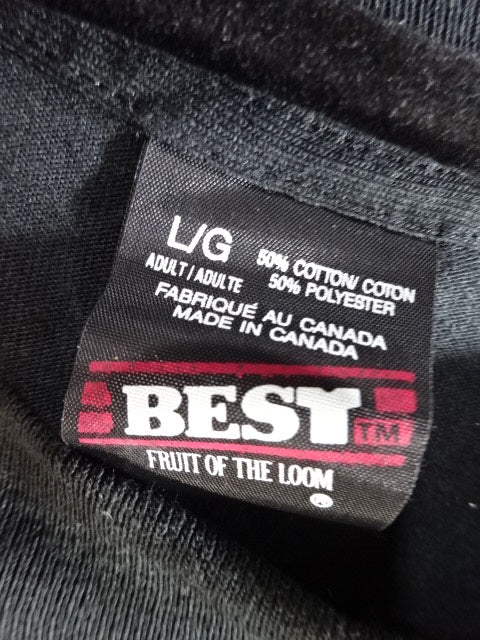 【hand signed autograph】 Leather Face "The SAW is family." T-Shirt (2) (IWA / Black)