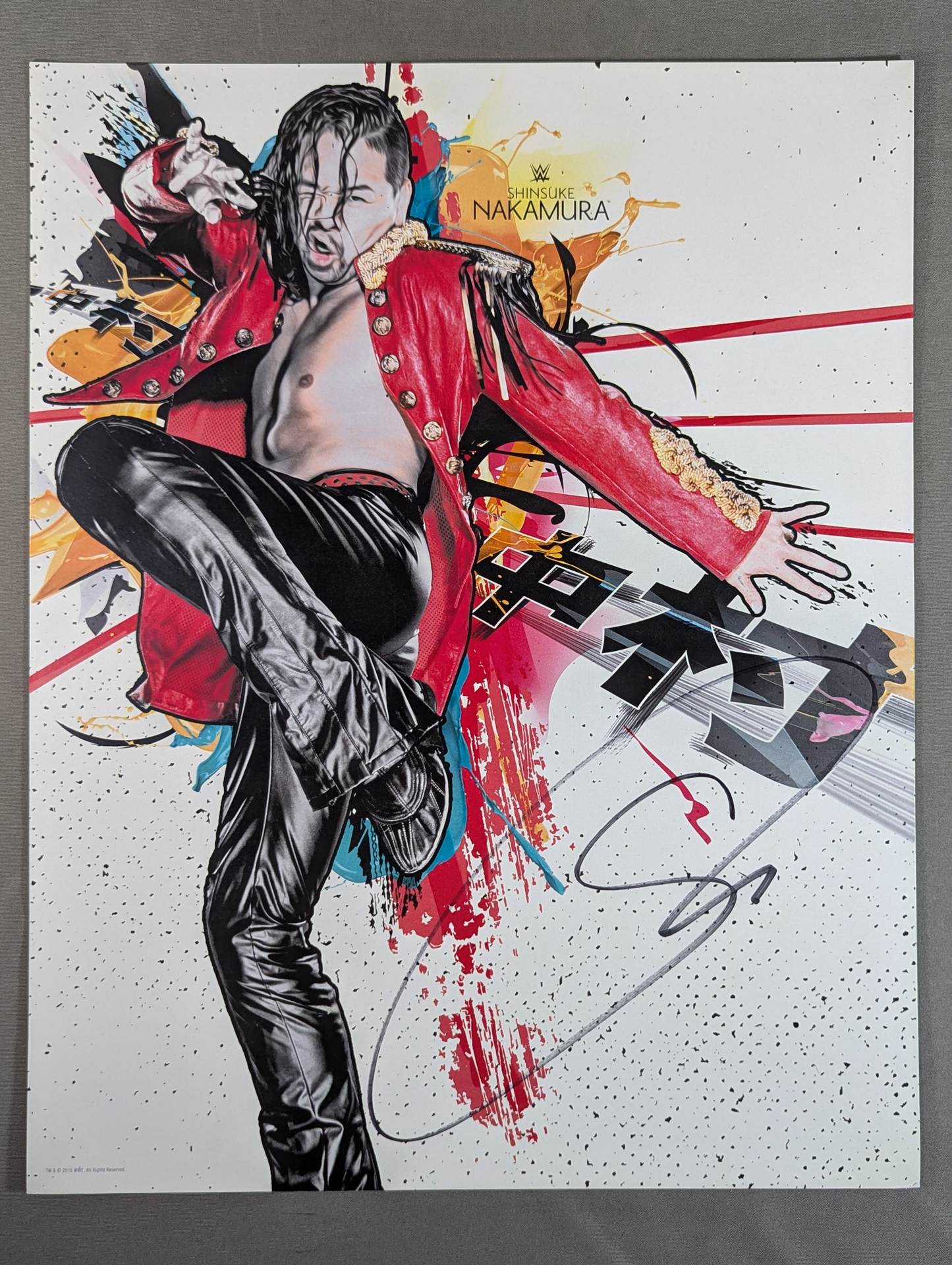 中邑真輔 直筆サイン入りオフィシャル大判ポートレート(A-5) – 闘道館