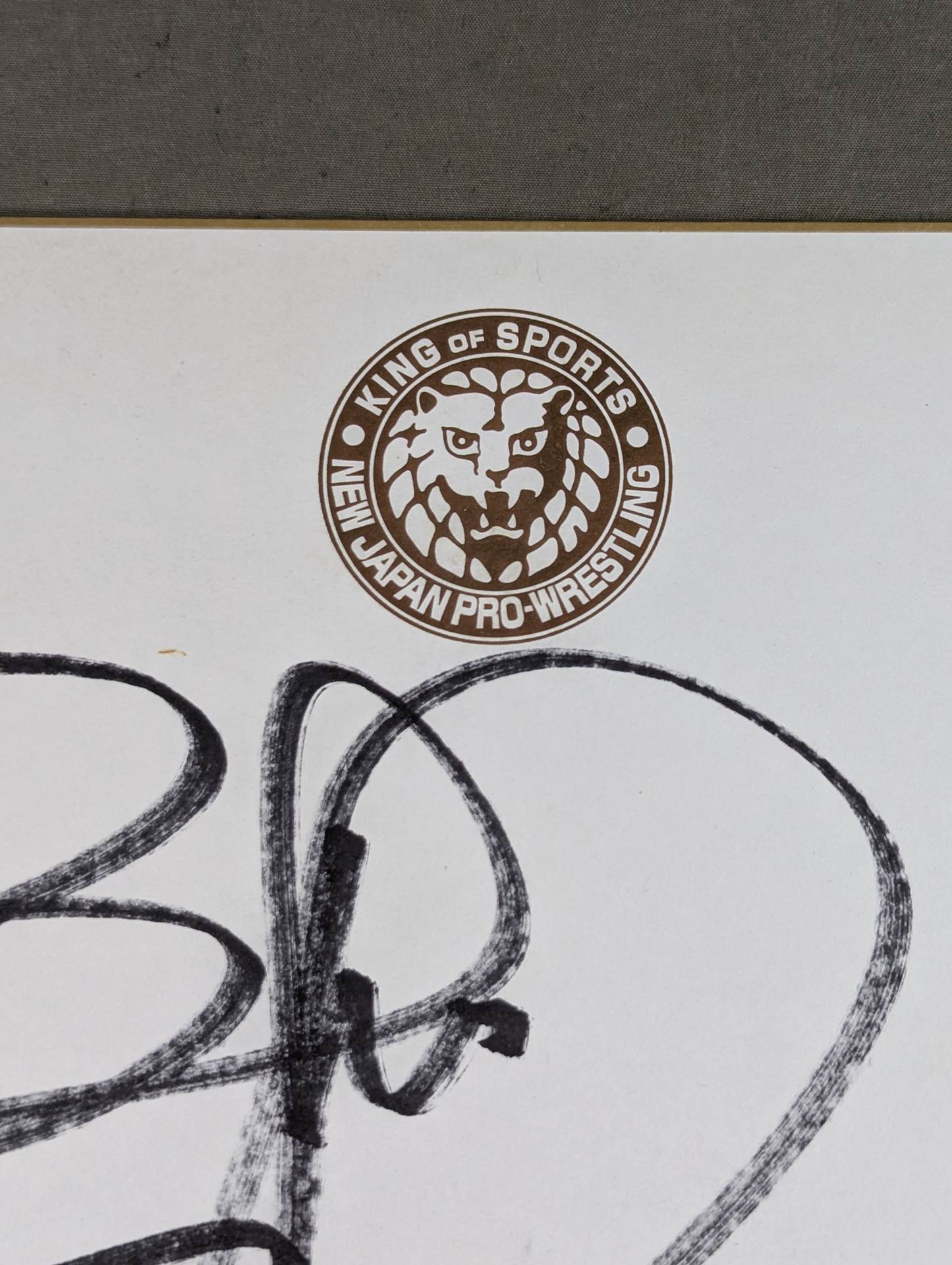Yuji Nagata (Lion Mark Shikishi ( Autograph board ) )