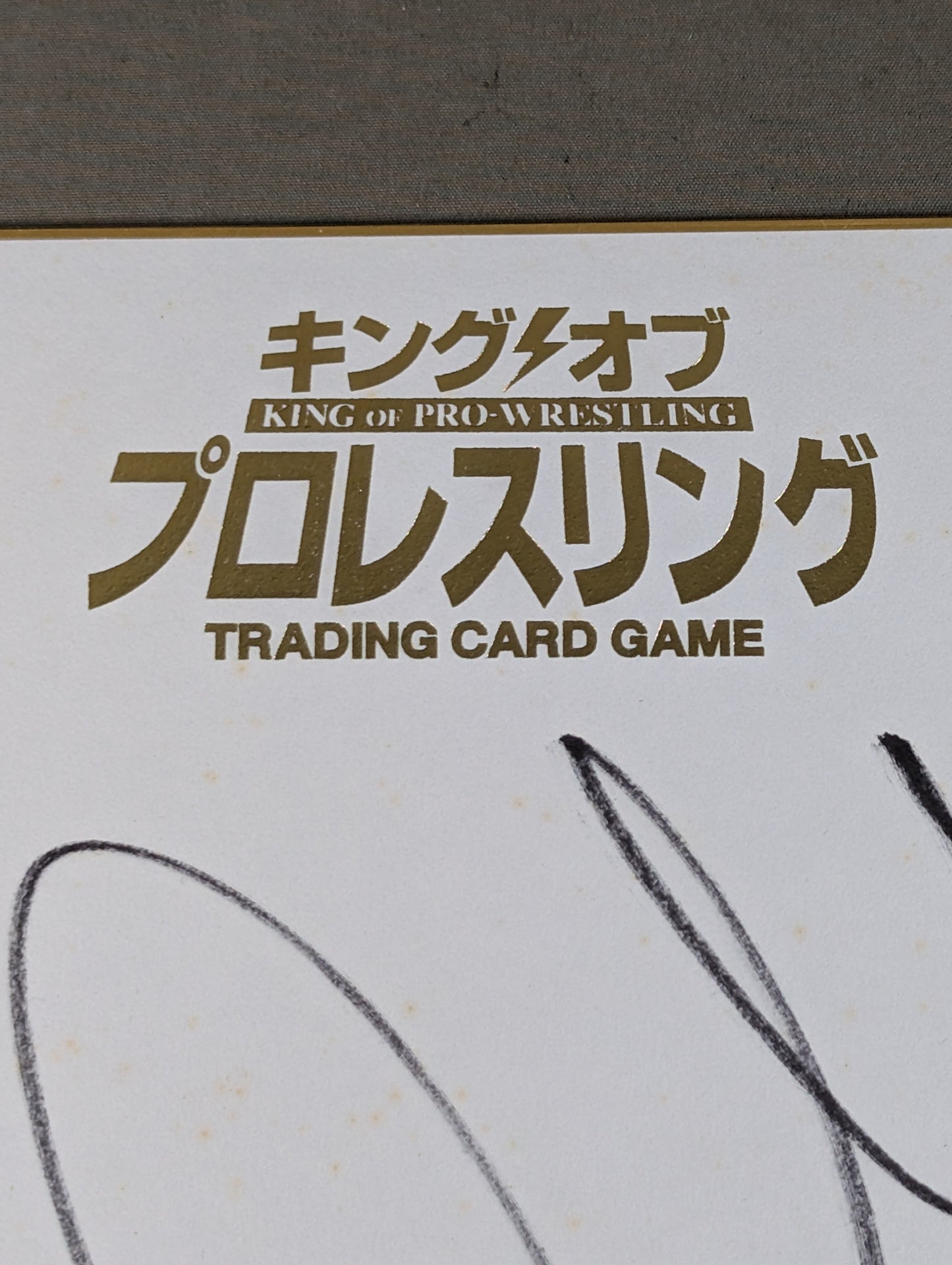 Bad Luck Faleh (King of Pro-wrestling only) Shikishi ( Autograph board ) )