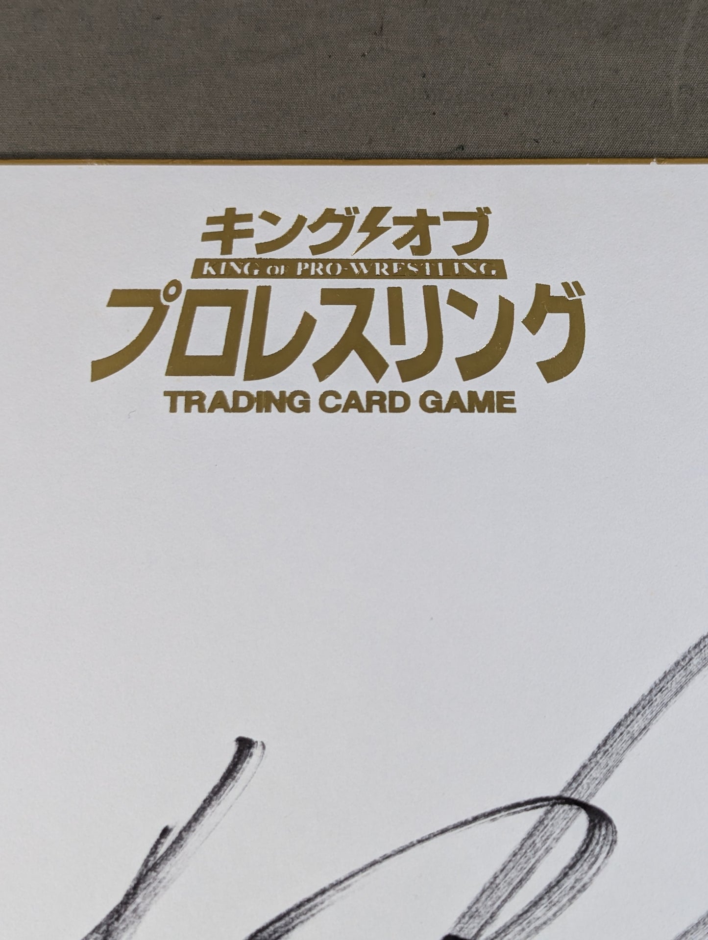 Tiger Mask (4th King of Pro-wrestling only) Shikishi ( Autograph board ) )