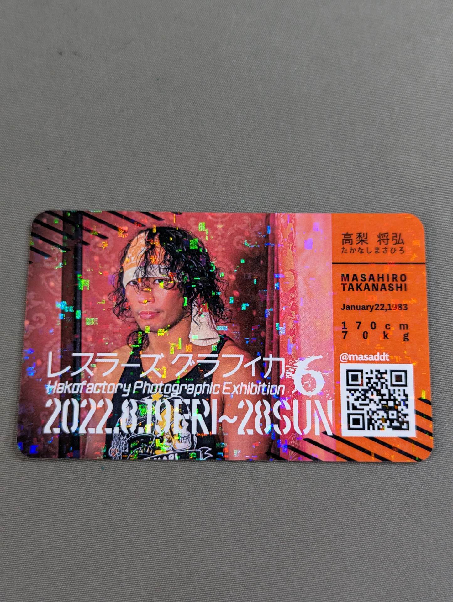 Masahiro Takanashi Hologram Card Wrestler's Graphica 6