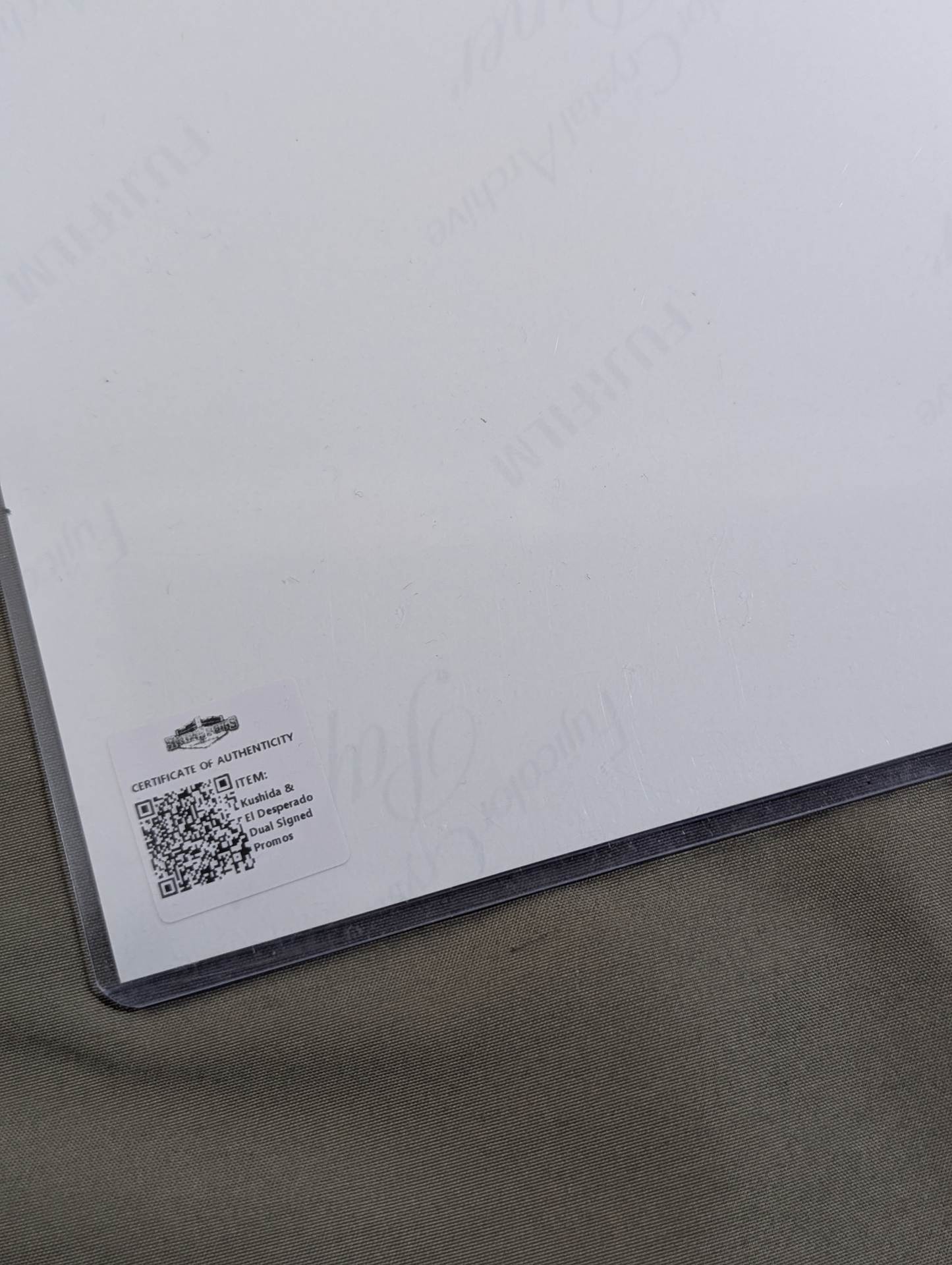 El Desperado & KUSHIDA 2 hand signed autographs Pro-Photo