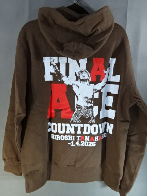 【完売品】プルオーバーフーディー 新日本プロレス　　FINAL ACE 棚橋弘至 棚橋弘至「FINAL ACE COUNTDOWN」プルオーバーパーカー – 闘道館
