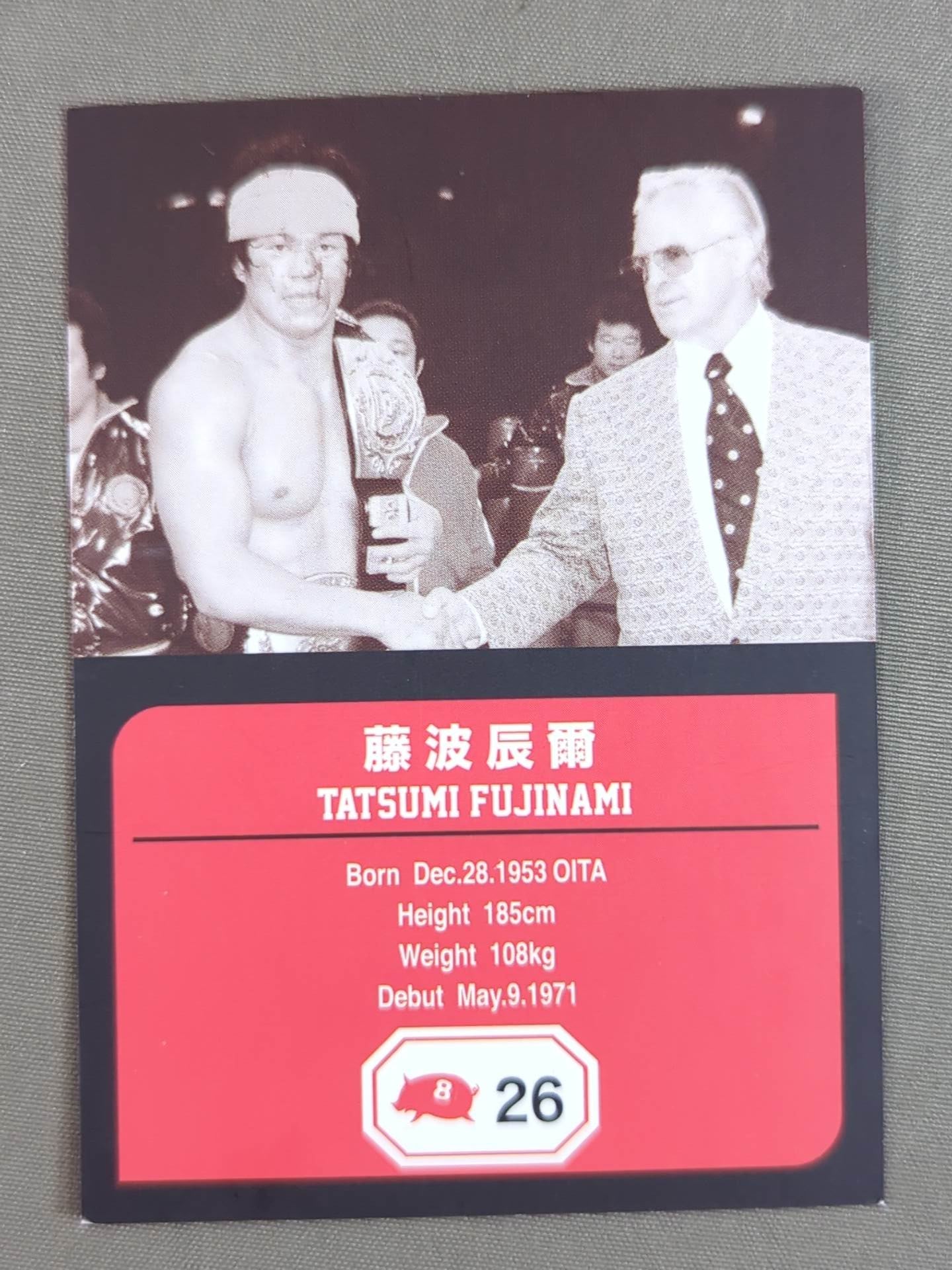 チームフルスイング製 藤波辰爾 プロレスカード①