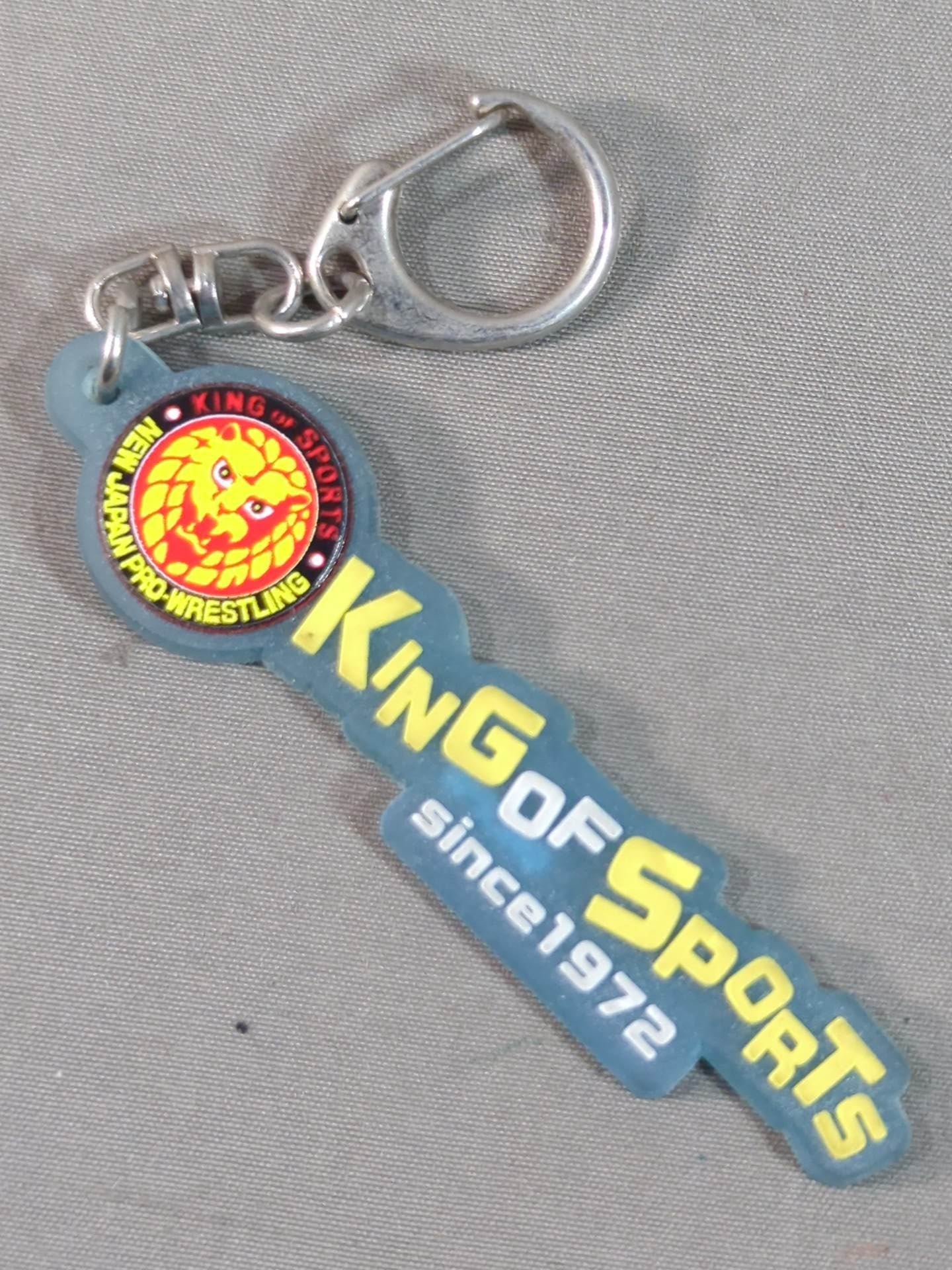 New Japan Pro Wrestling "KING OF SPORTS" Decisive Line Rubber Keychain