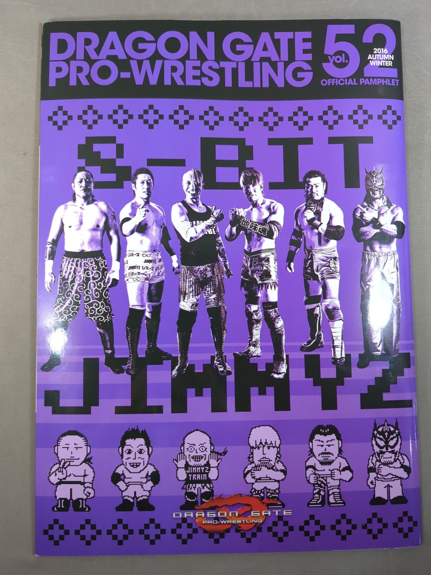 【Ben-K hand signed autograph 】2016 DRAGON GATE OFFICIAL PAMPHLET Vol.52