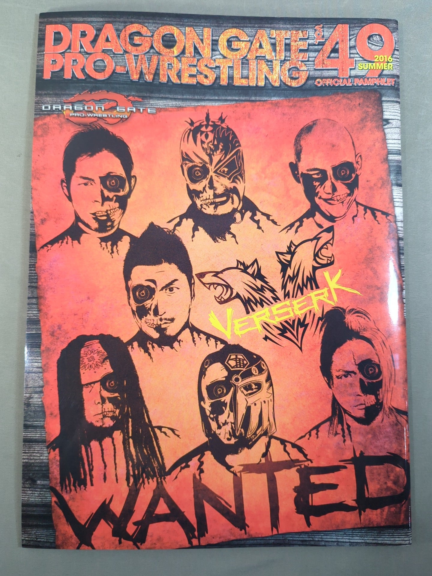 2016 DRAGON GATE OFFICIAL PAMPHLET Vol.49