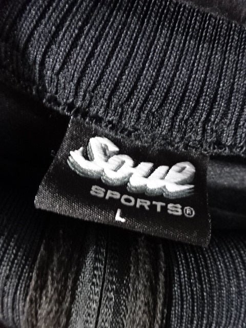 New Japan Pro Wrestling ×SOUL Lion Mark Jersey Jacket (3) (Black× White)