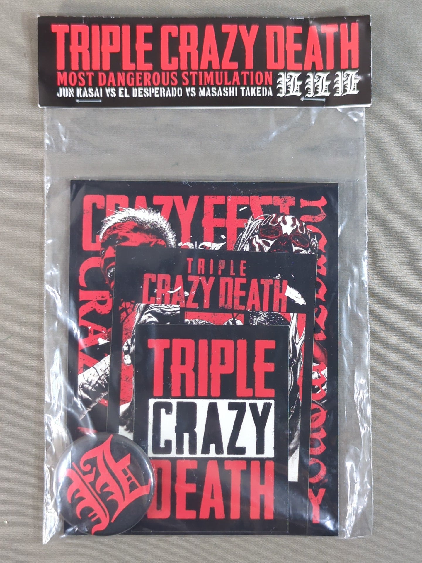 ☆CRAZY FEST☆ TRIPLE CRAZY DEATH STICKER SET – 闘道館
