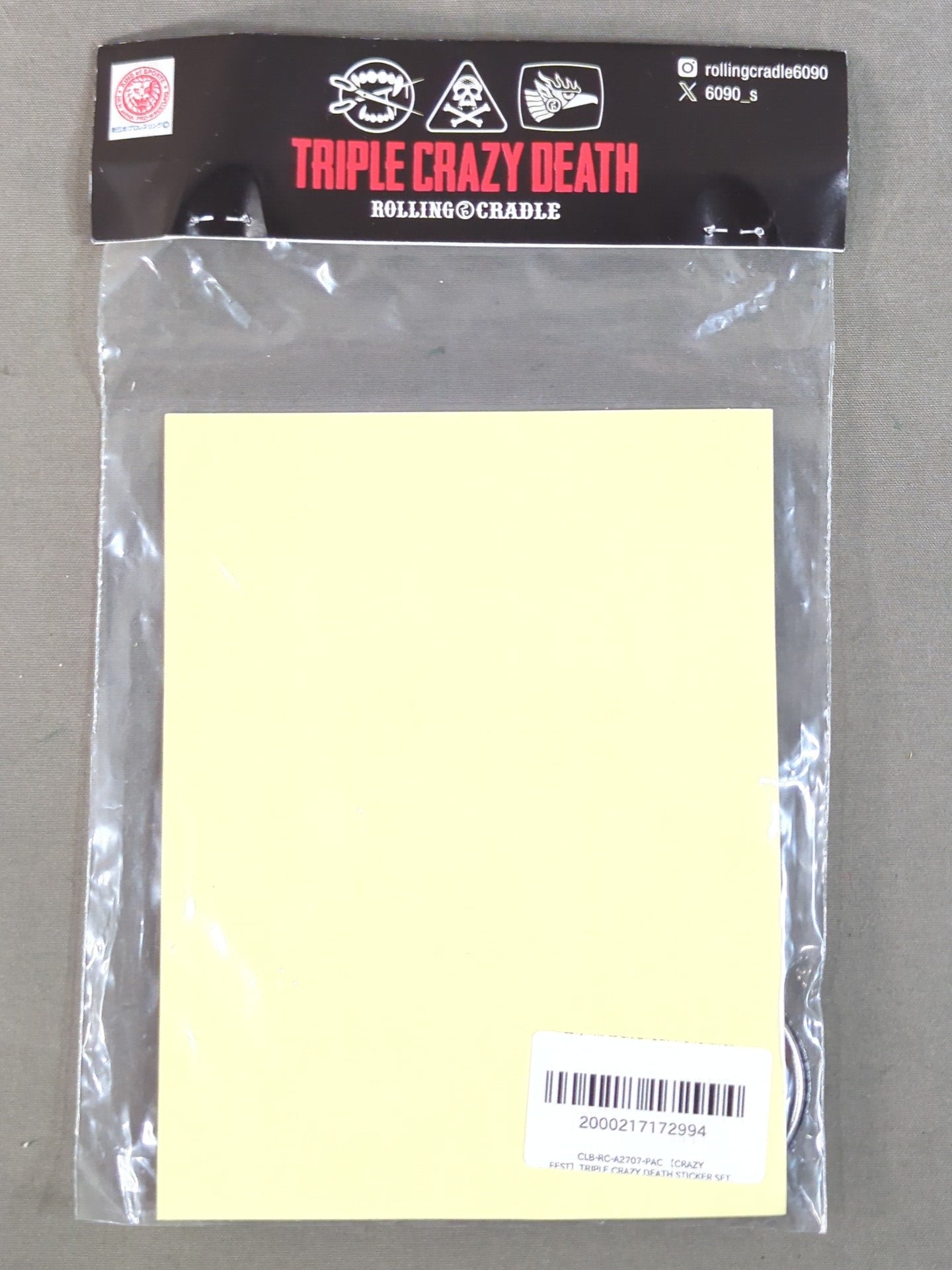 ★CRAZY FEST★ TRIPLE CRAZY DEATH STICKER SET