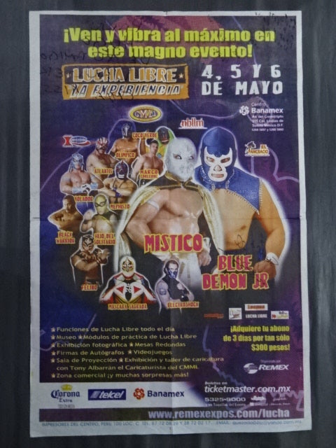 ☆12選手直筆サイン入り☆ CMLL LUCHA LIBRE LA EXPERIENCIA 2007年5月