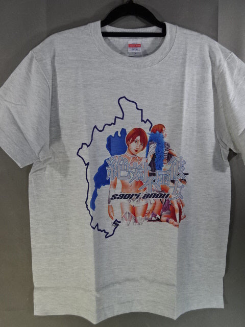 安納サオリ イラストTシャツ③(限定Ver / ライトグレー) – 闘道館