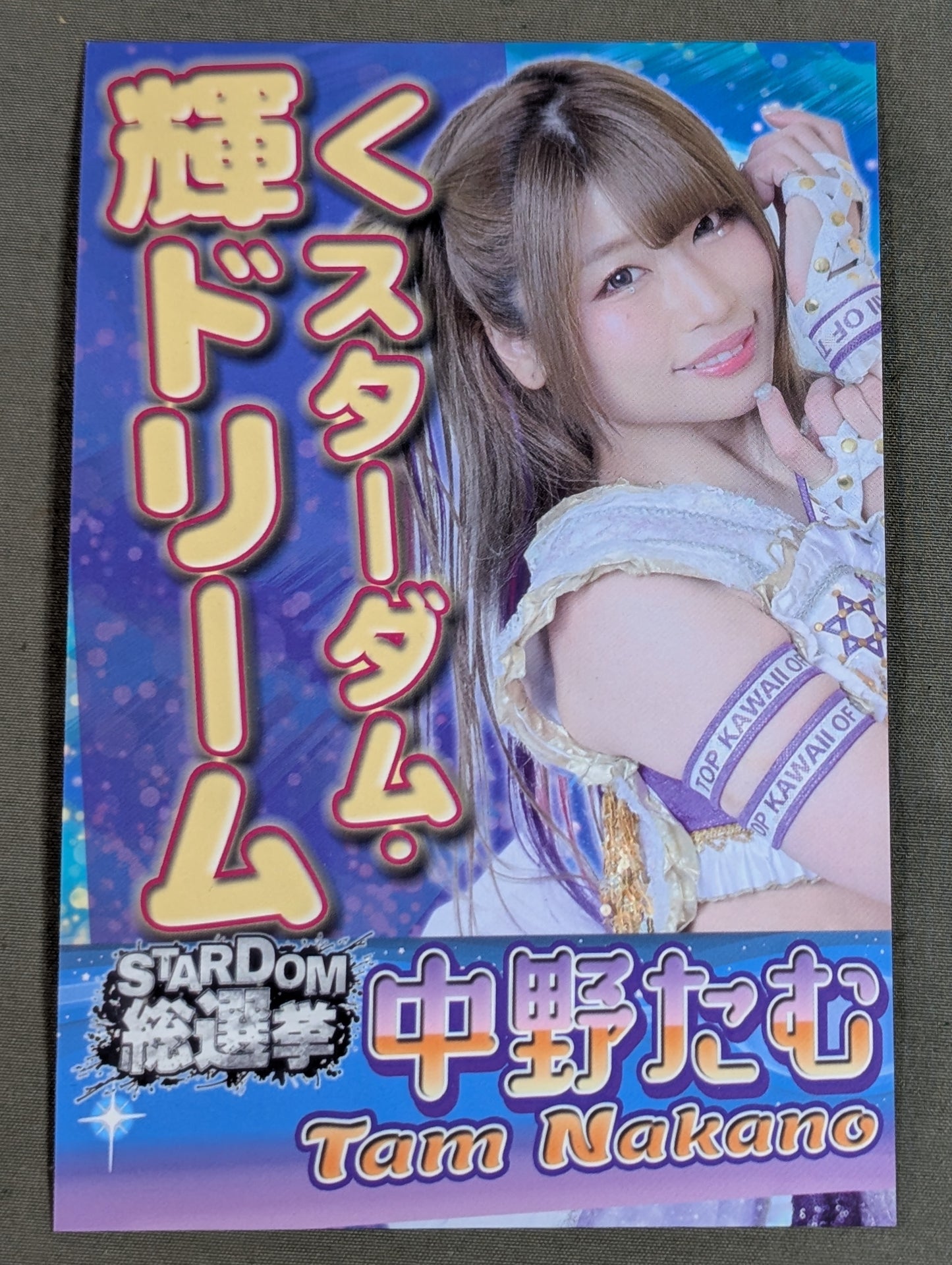 Tam Nakano Stardom General Election Postcard