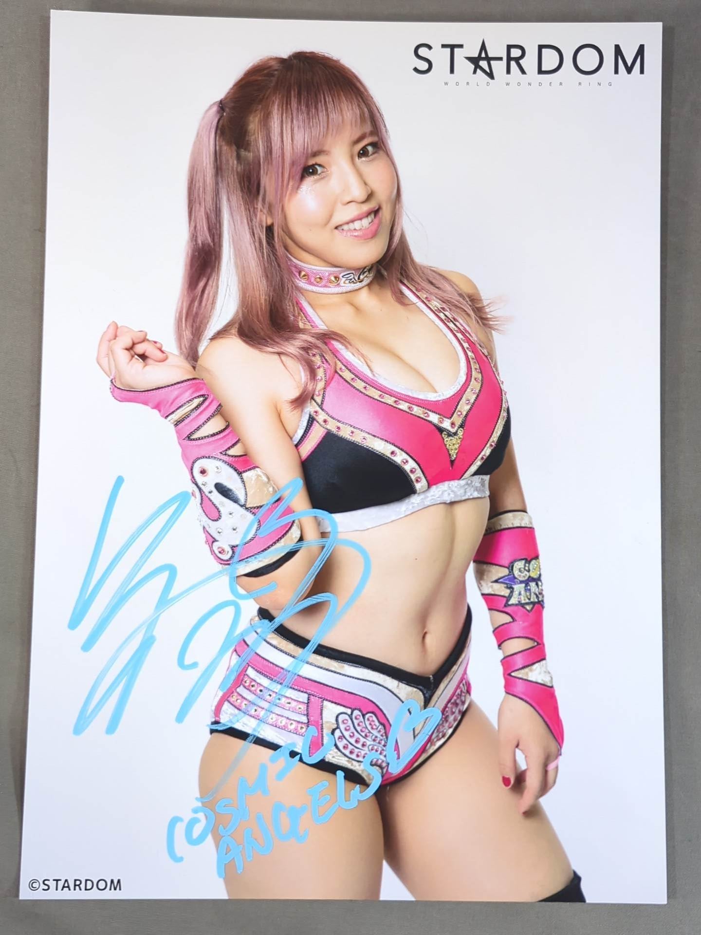 白川未奈 直筆サイン入り スターダムポートレート(K-1) – 闘道館