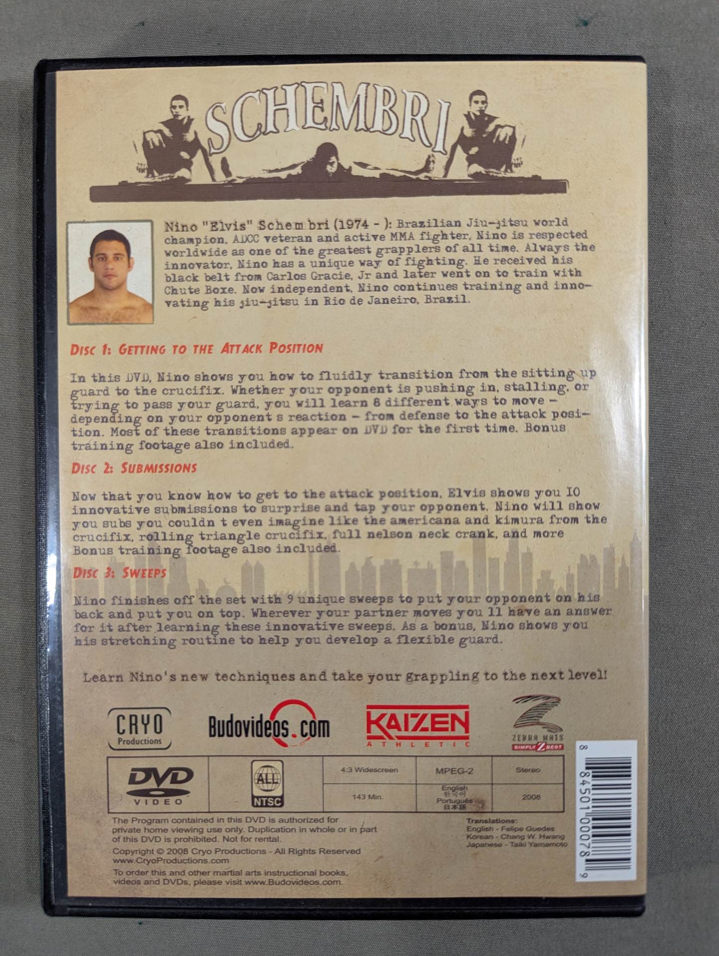 ★NINO ”ELVIS” SCHEMBRI★ JIU JITSU THEATRE DOUBLE FEATURE