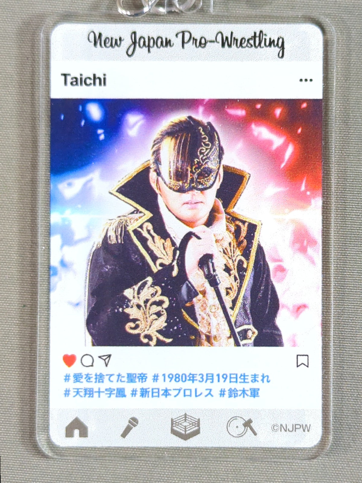 ★新日本プロレスくじ 2020★ タイチ アクリルキーホルダー