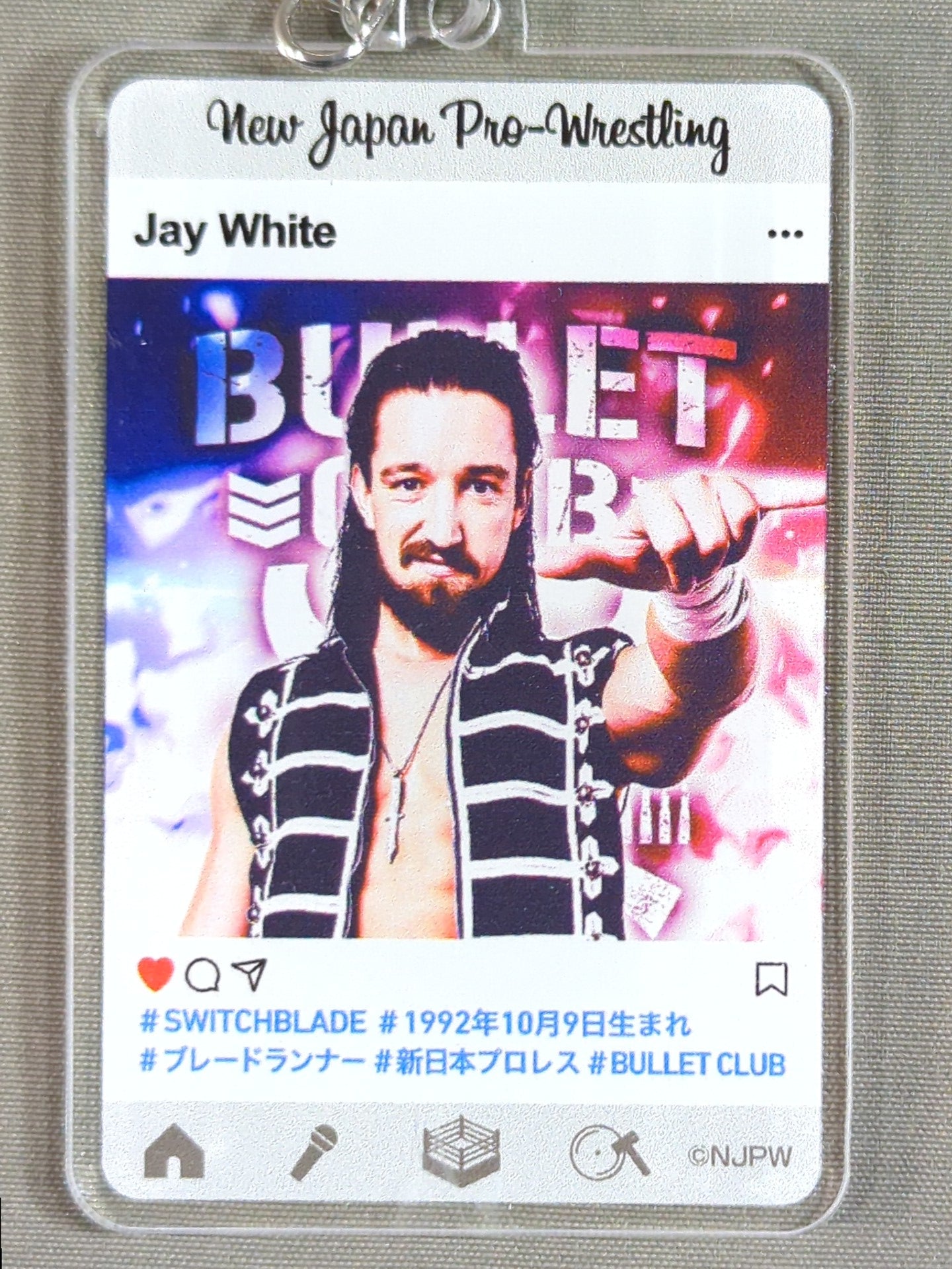 ★ New Japan Pro Wrestling Lottery 2020★ Jay White Acrylic Keychain