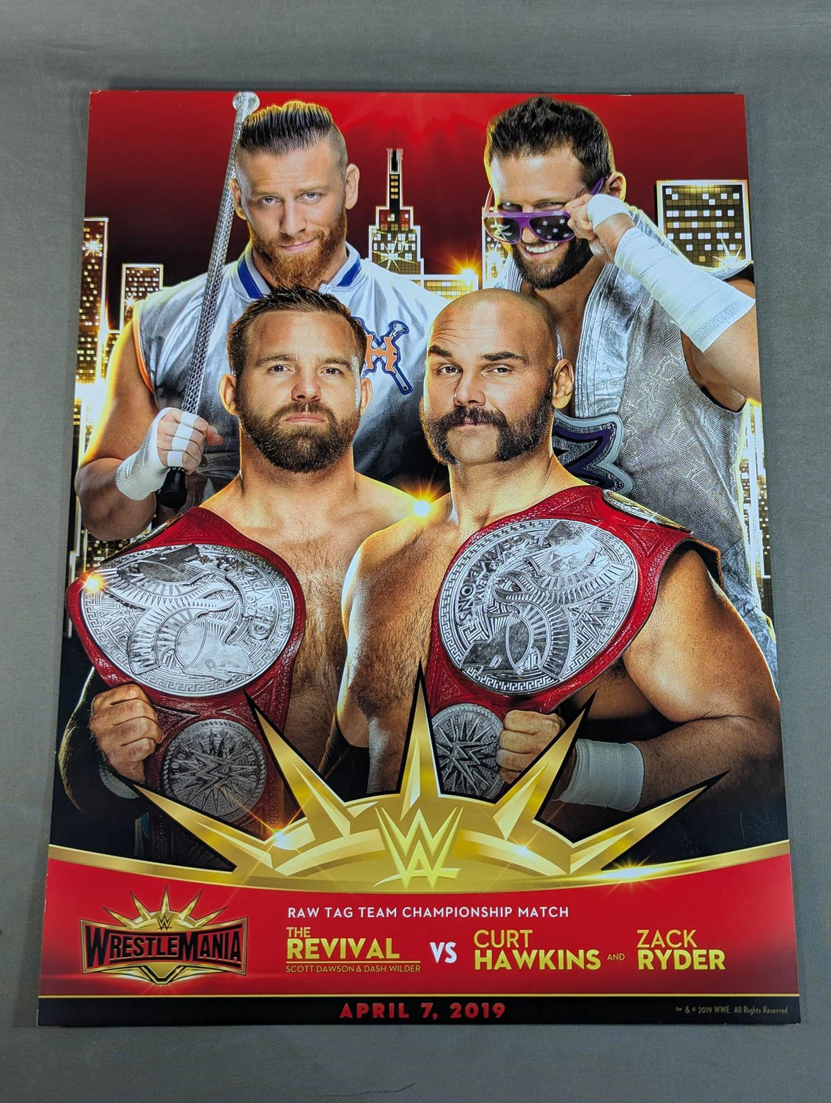 WWEロウタッグ王座戦 WRESTLEMANIA35 マッチカード
