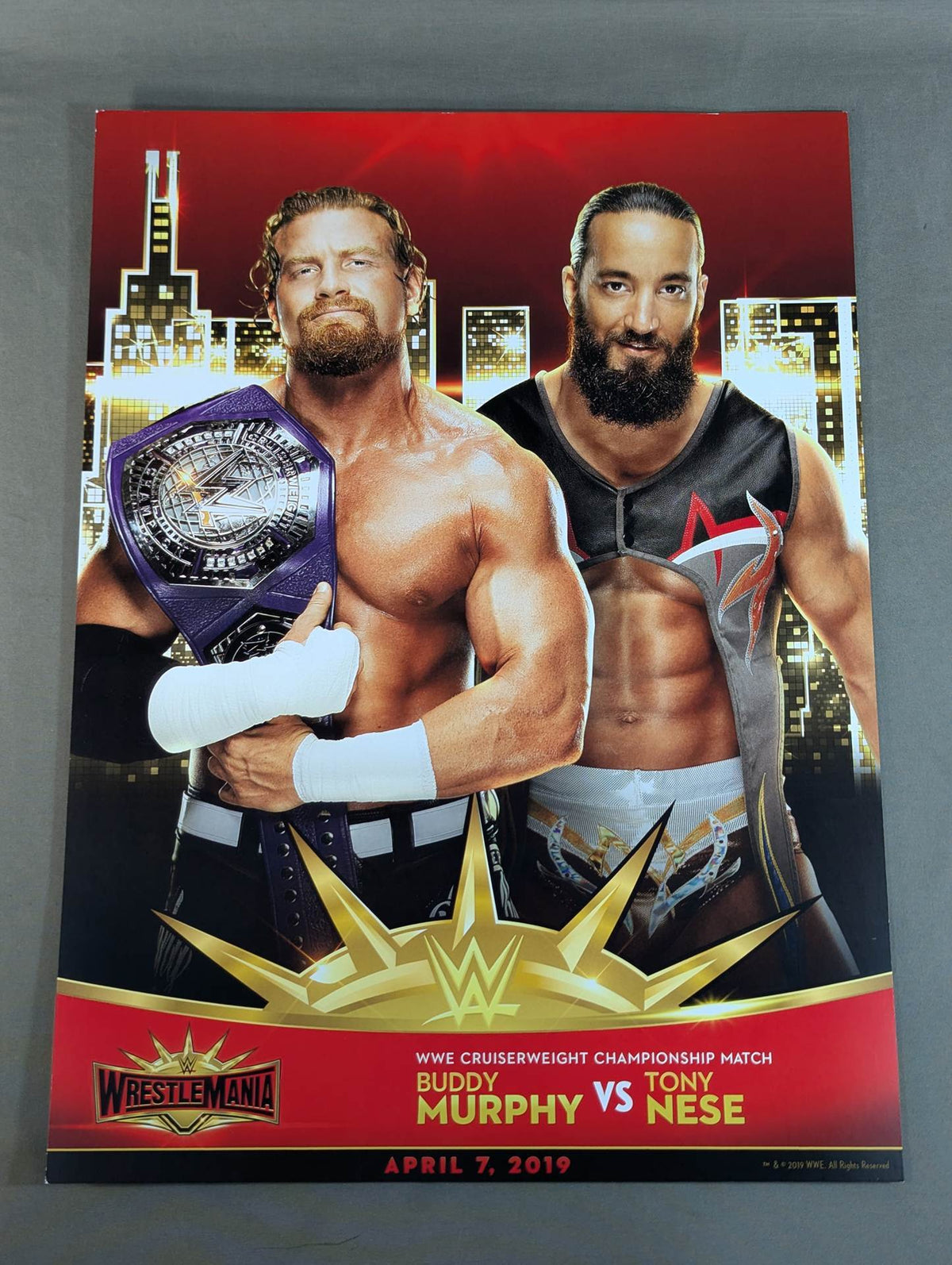 バディ・マーフィーvsトニー・ニース WRESTLEMANIA35 マッチカード