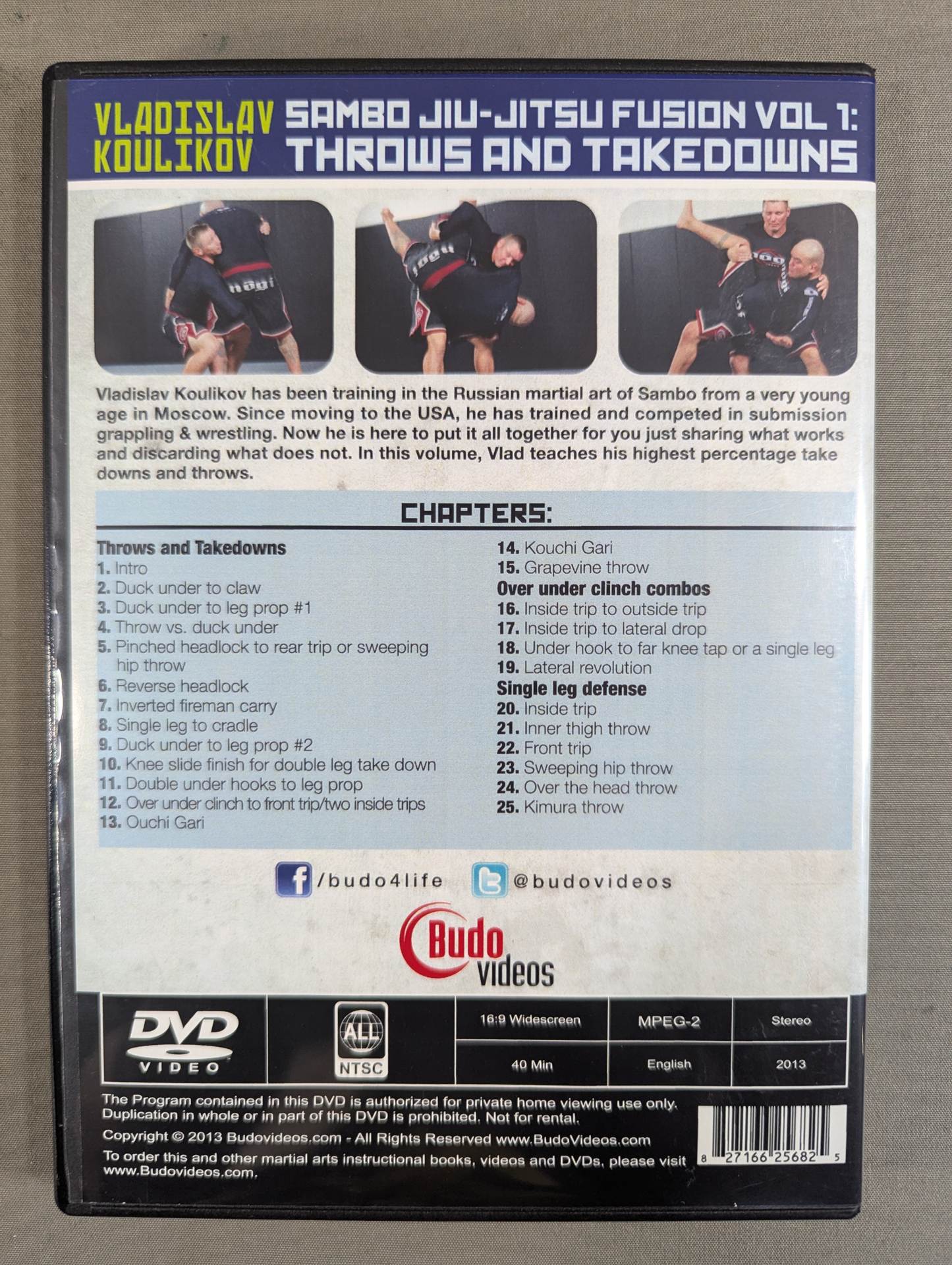 ★VLADISLAV KOULIKOV★ SAMBO JIU-JITSU FUSION VOL 1 THROWS AND TAKEDOWNS