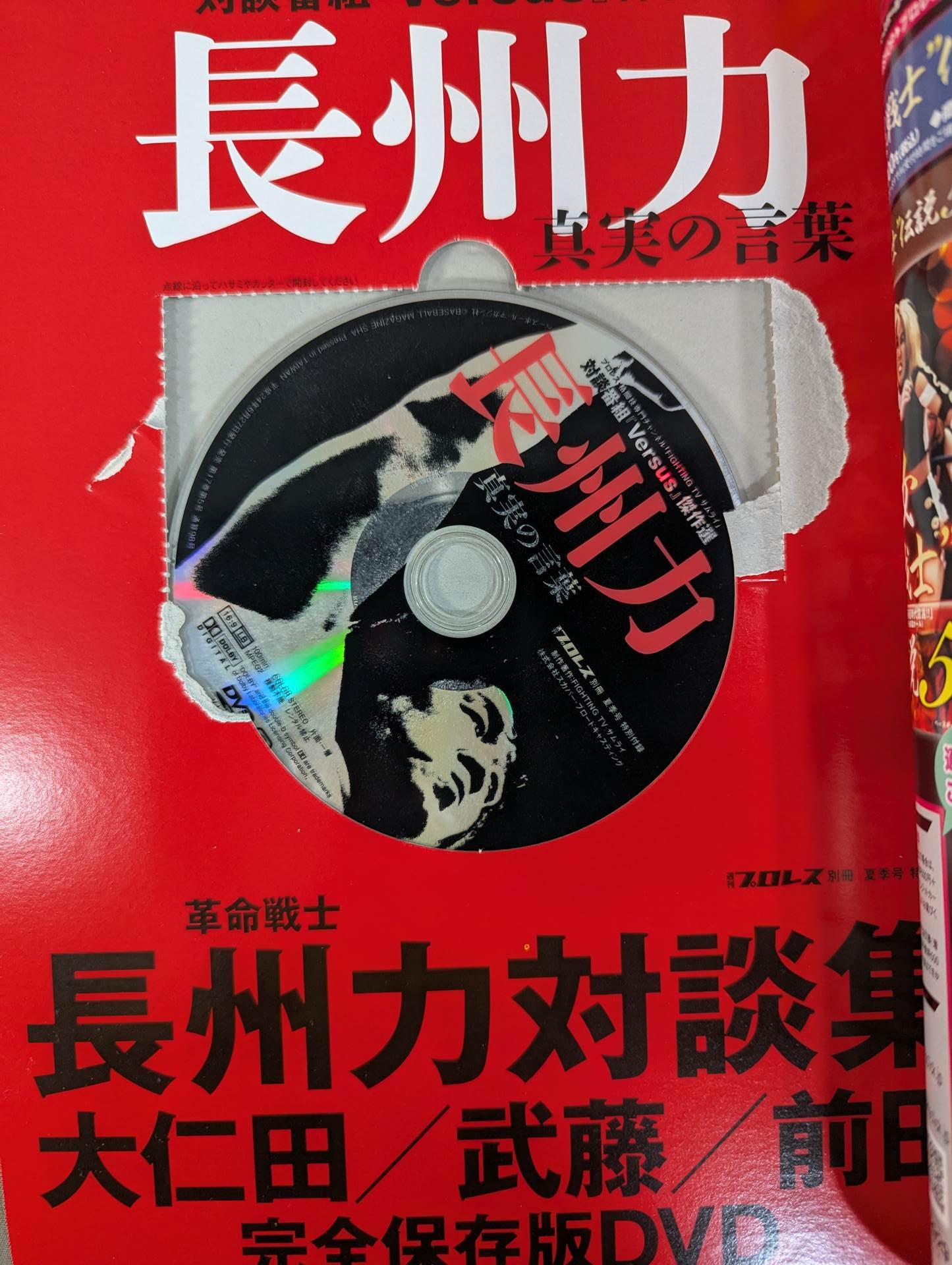 Weekly Pro Wrestling Appendix 98 Dialogue program "Versus" masterpiece selection Riki Choshu