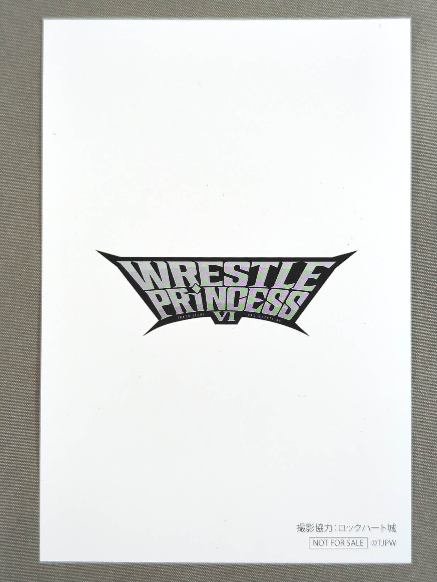 ★ ★ not sold in stores Tokyo Joshi Pro Wrestling "WRESTLE PRINCESS VI." Limited Postcard