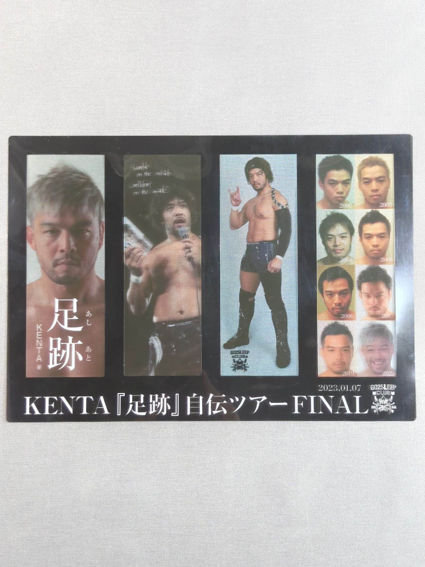 ★ ★ not sold in stores KENTA "Footprints" Autobiographical Tour FINAL Original Bookmark & New Year's Postcard