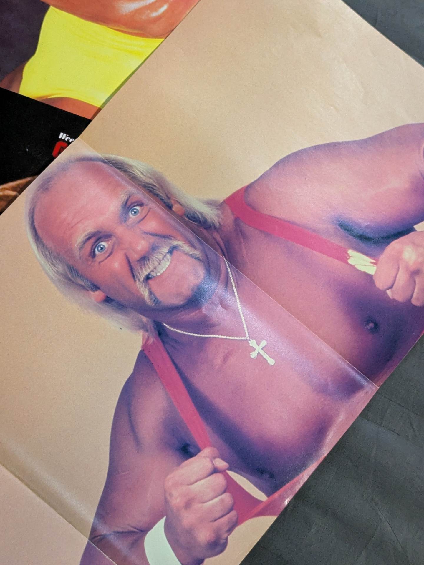 ★ Superman ★ Hulk Hogan Magazine Appendix Pin-Up Set