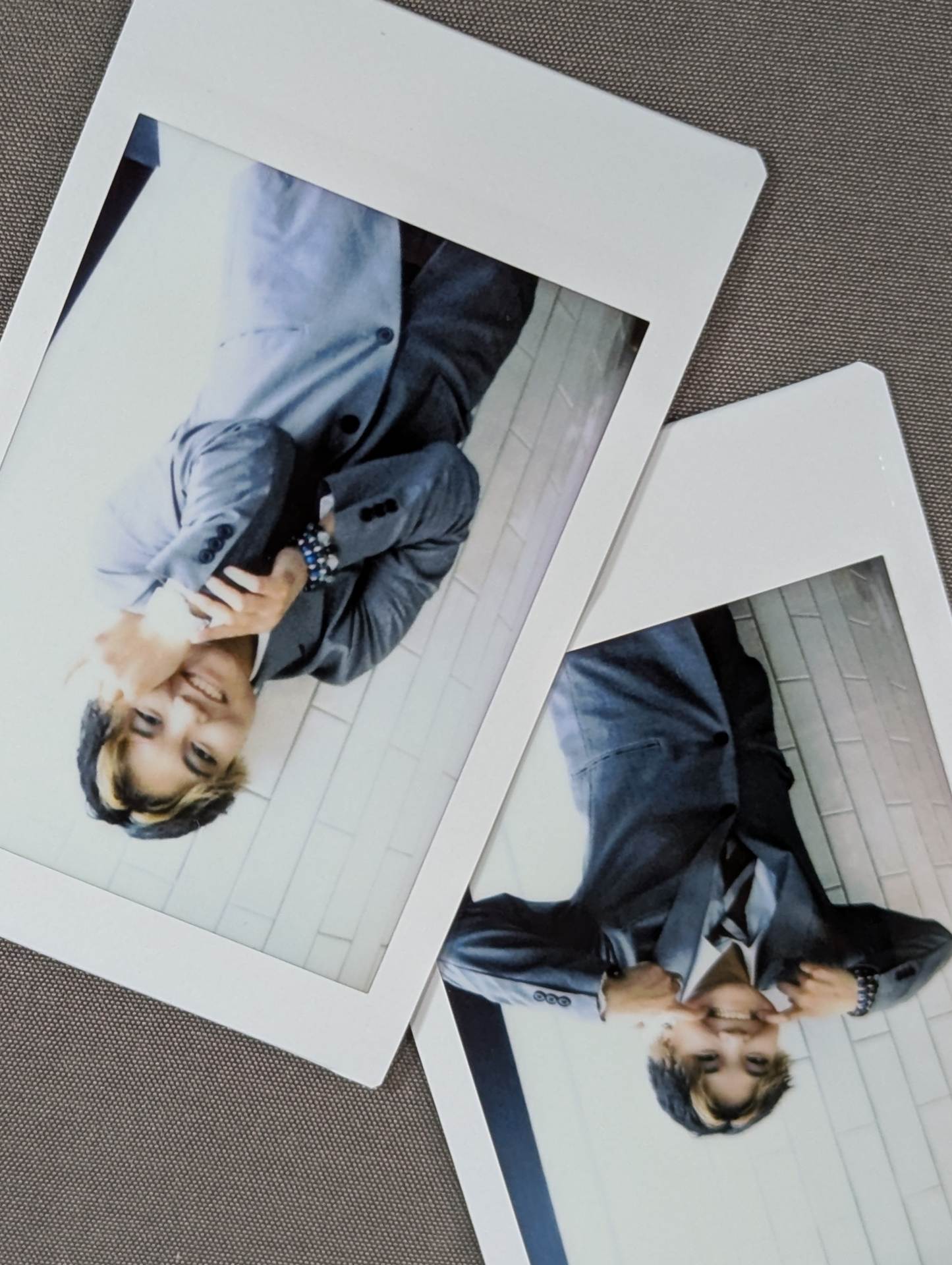 CHIAKI hand signed autograph photo Cheki Set(1)