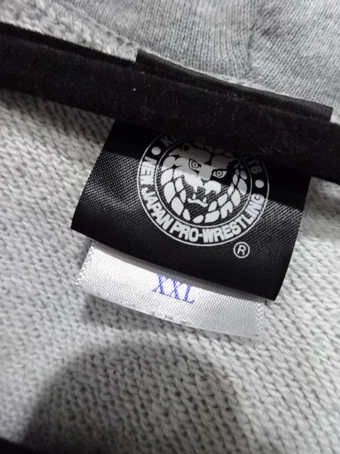 Hiroshi Tanahashi "FOREVER ACE" Zip hoodie (mixed gray)