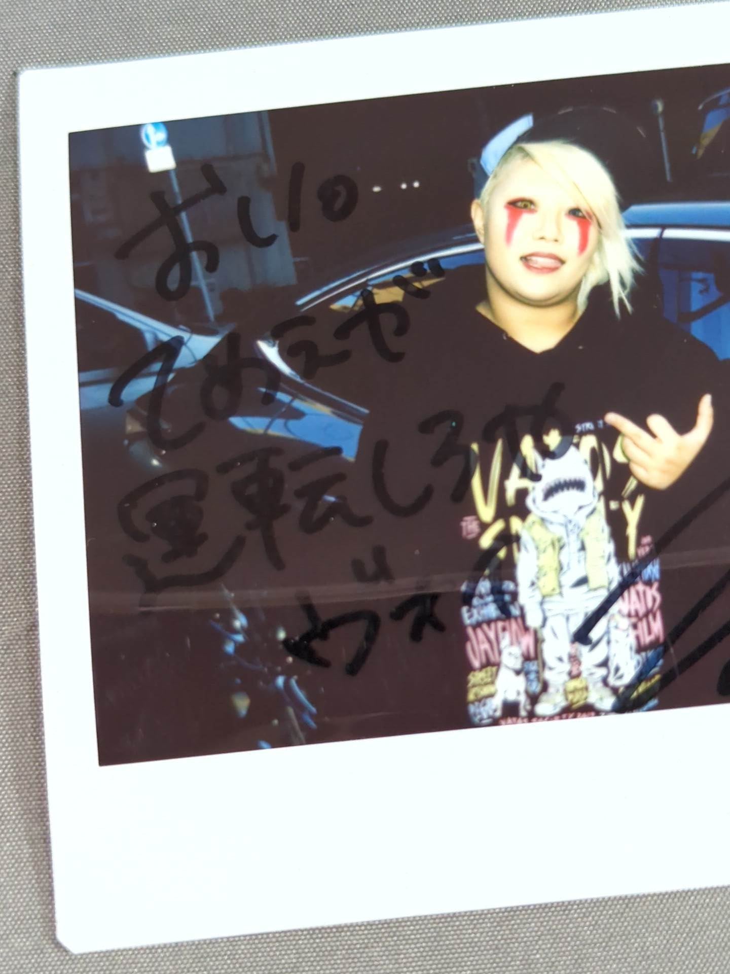 Natsuko Tora hand signed autograph Cheki (C-2)