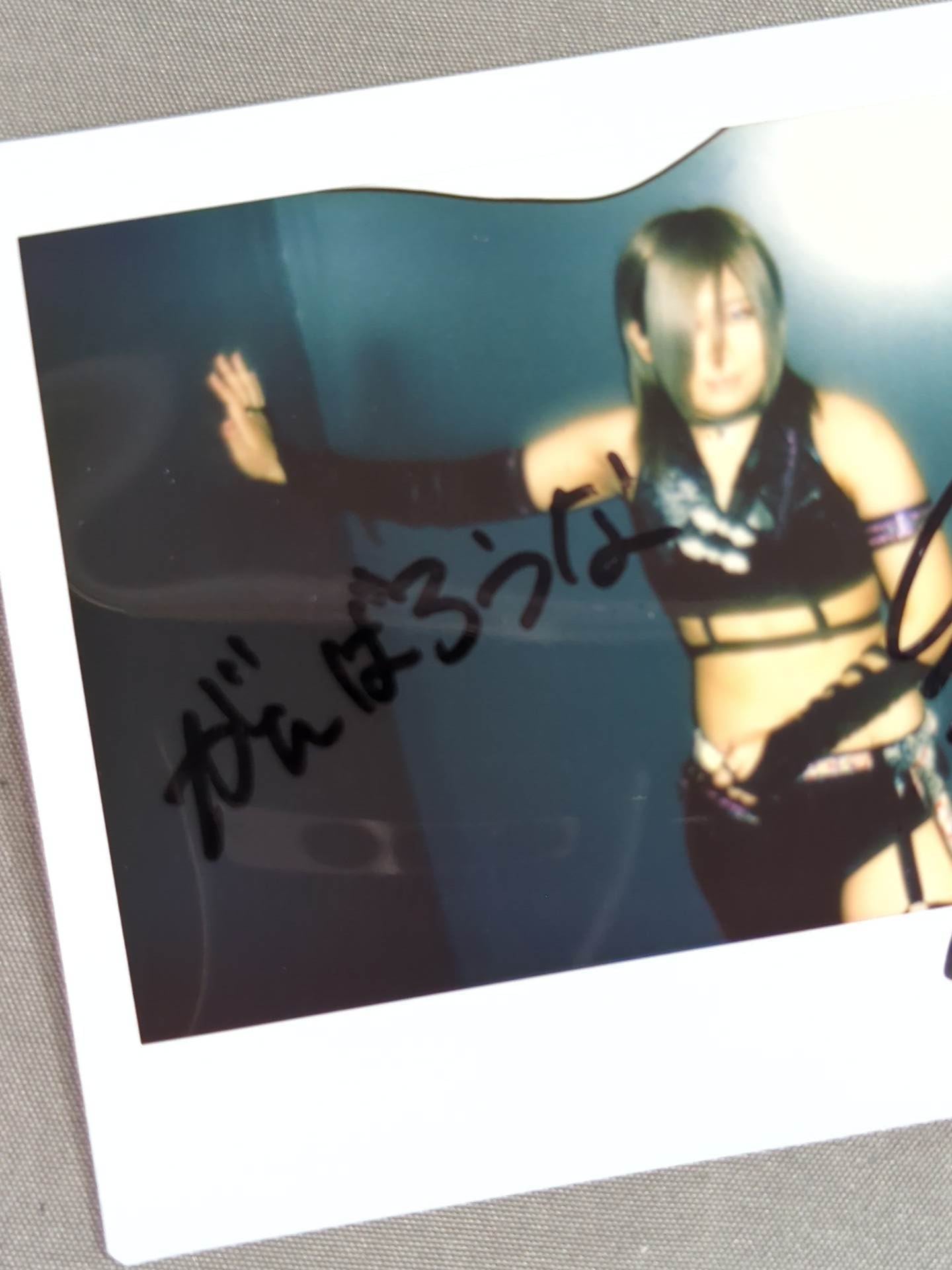 Konami hand signed autograph Cheki (C-4)