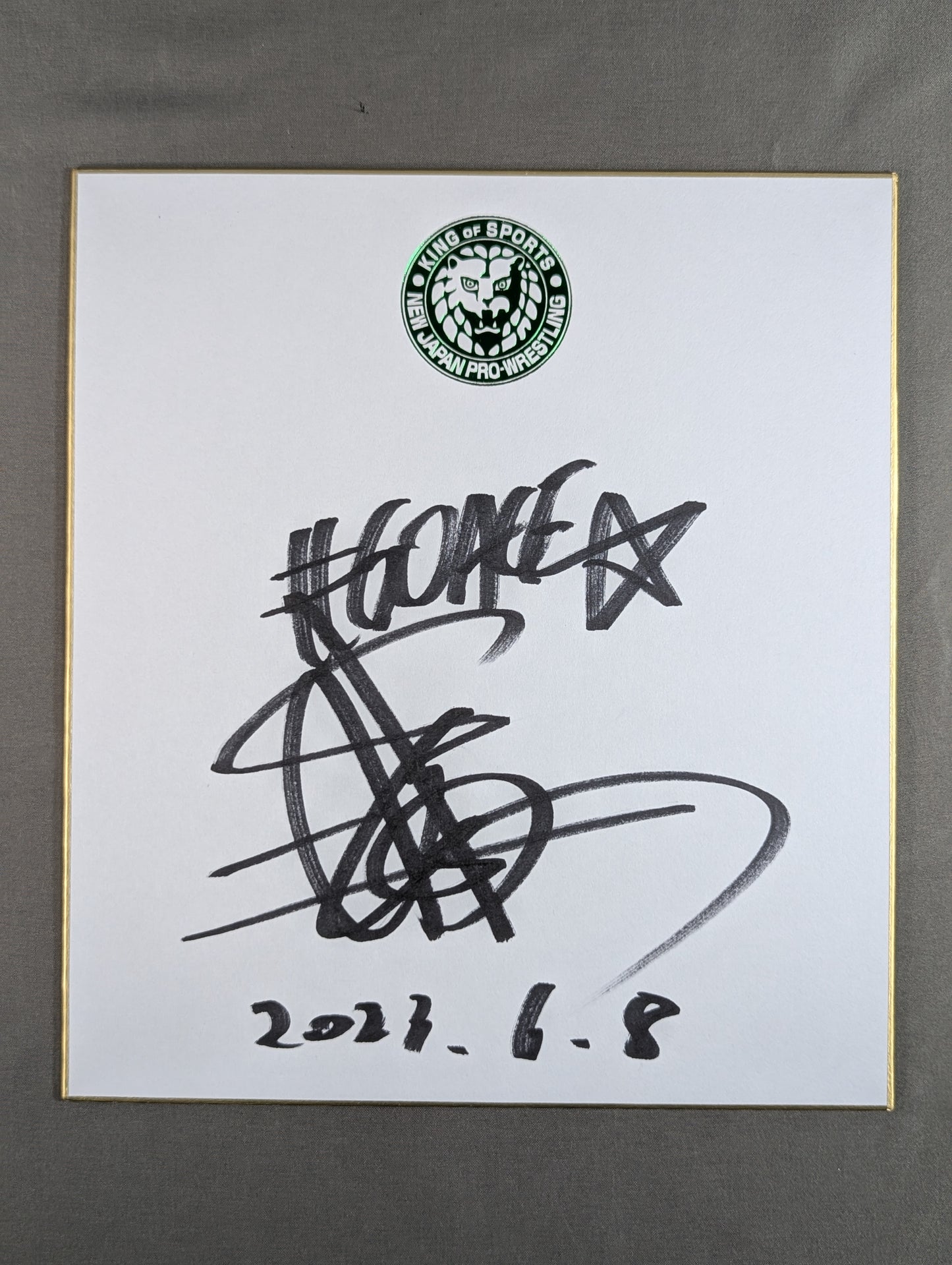 棚橋弘至(ライオンマーク色紙)