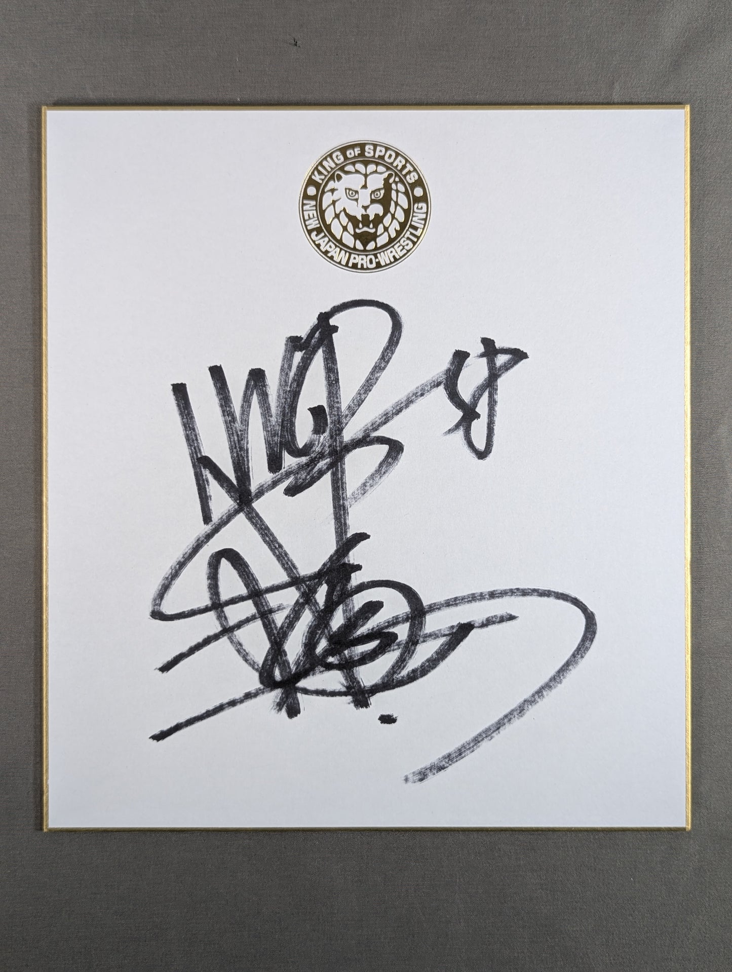 棚橋弘至(ライオンマーク色紙)