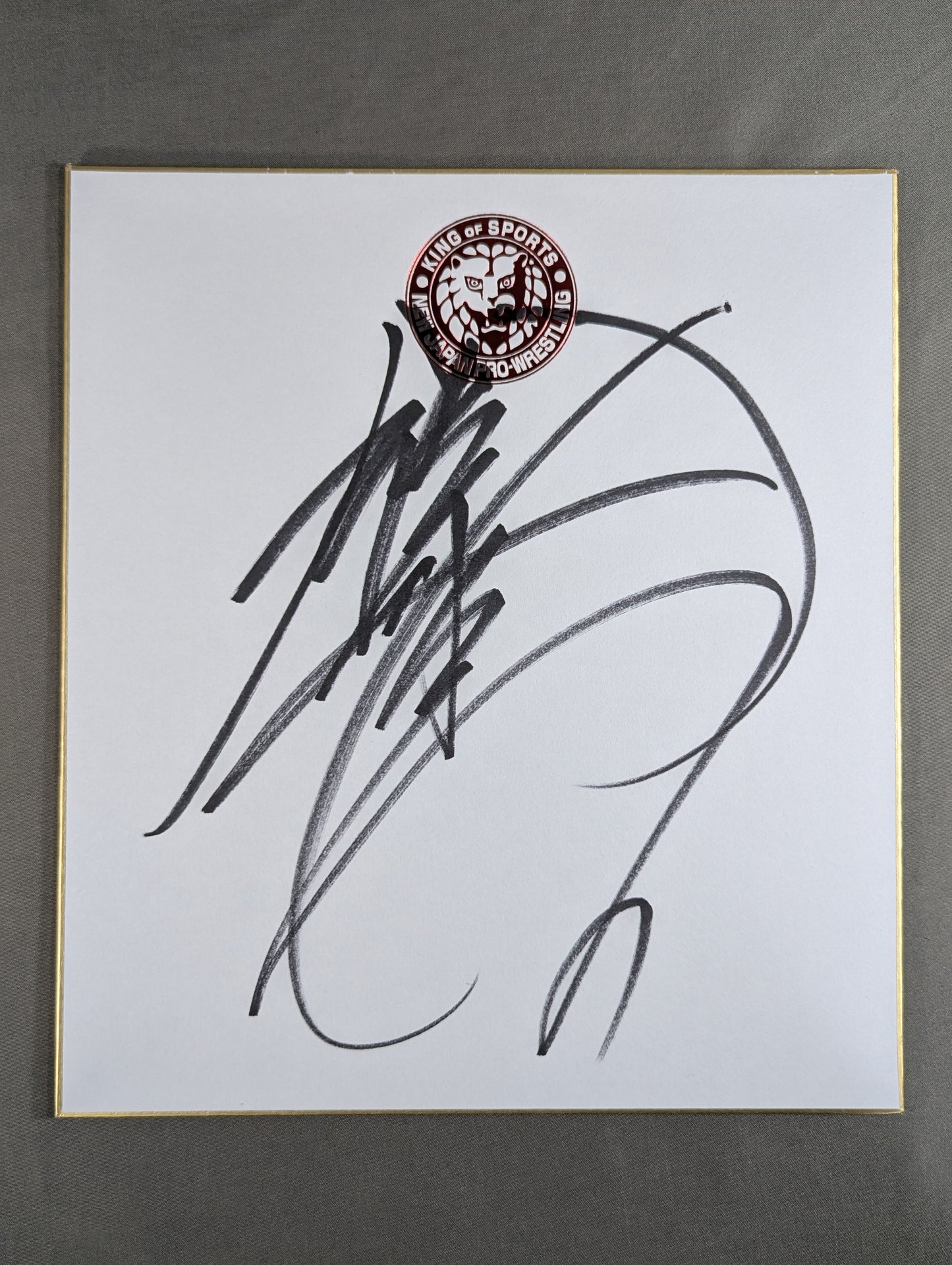 鈴木みのる(ライオンマーク色紙)