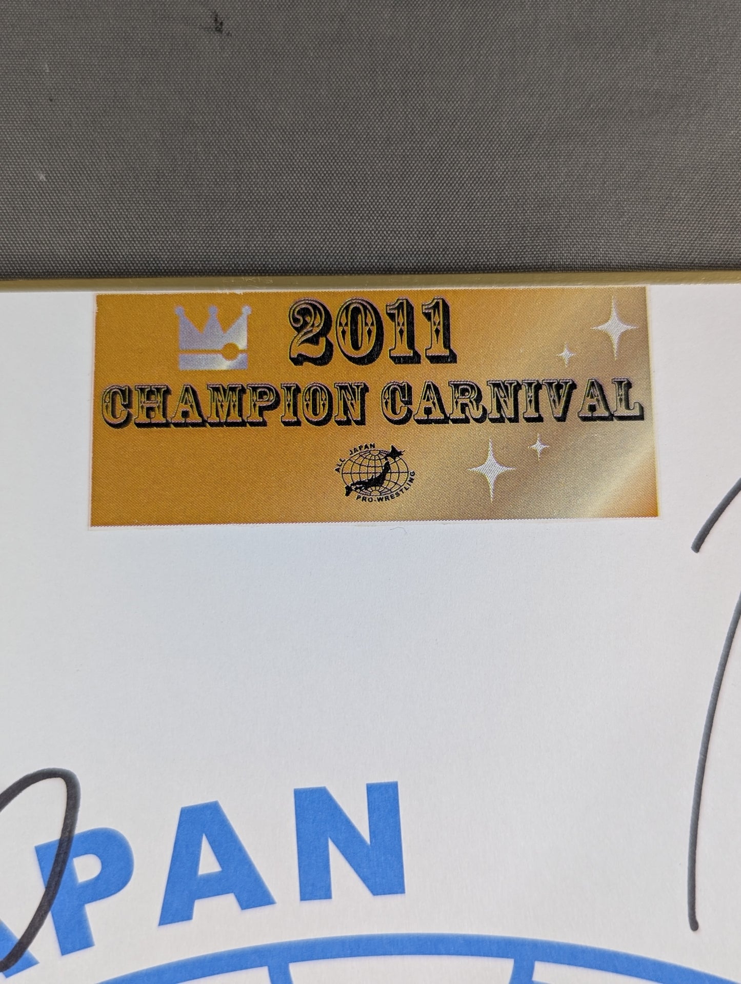 ★2011 チャンピオン・カーニバル★ 参加全選手寄せ書き(全日本プロレス専用色紙)