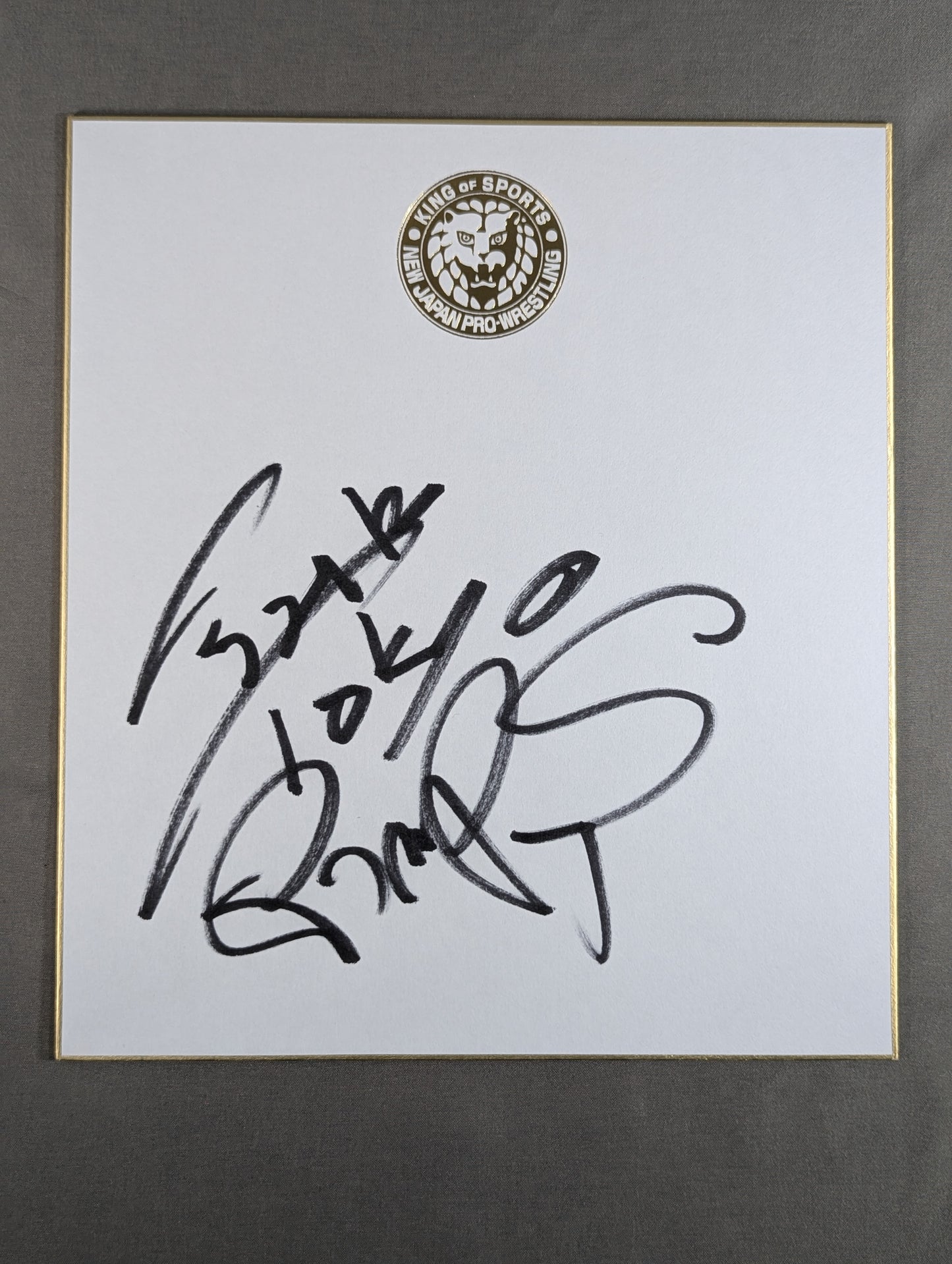 Yujiro Takahashi (Lion Mark Shikishi ( Autograph board ) )