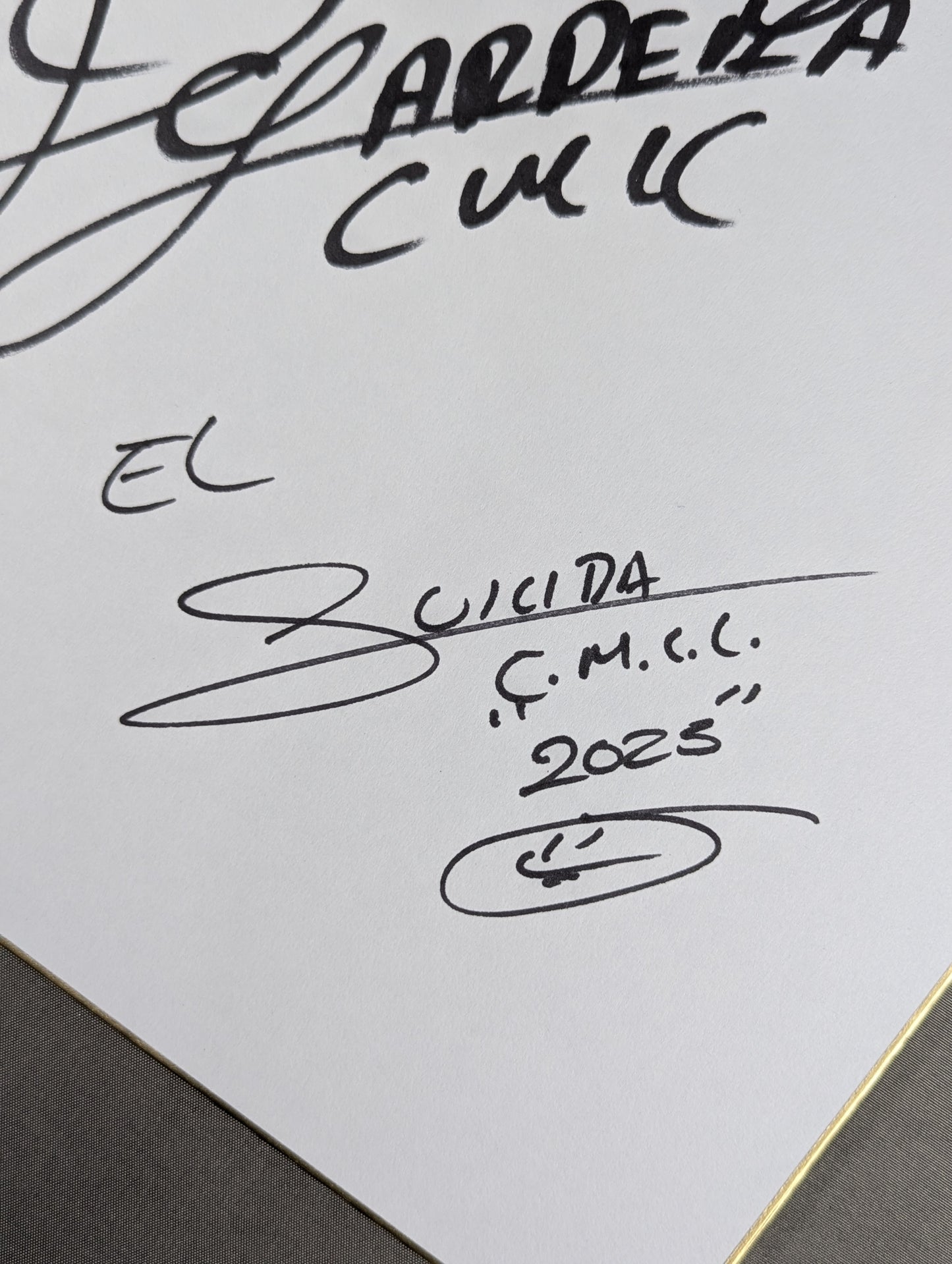 Dulce Gardenia & Suisida (New Japan Pro Wrestling 50th Anniversary) Shikishi ( Autograph board ) )