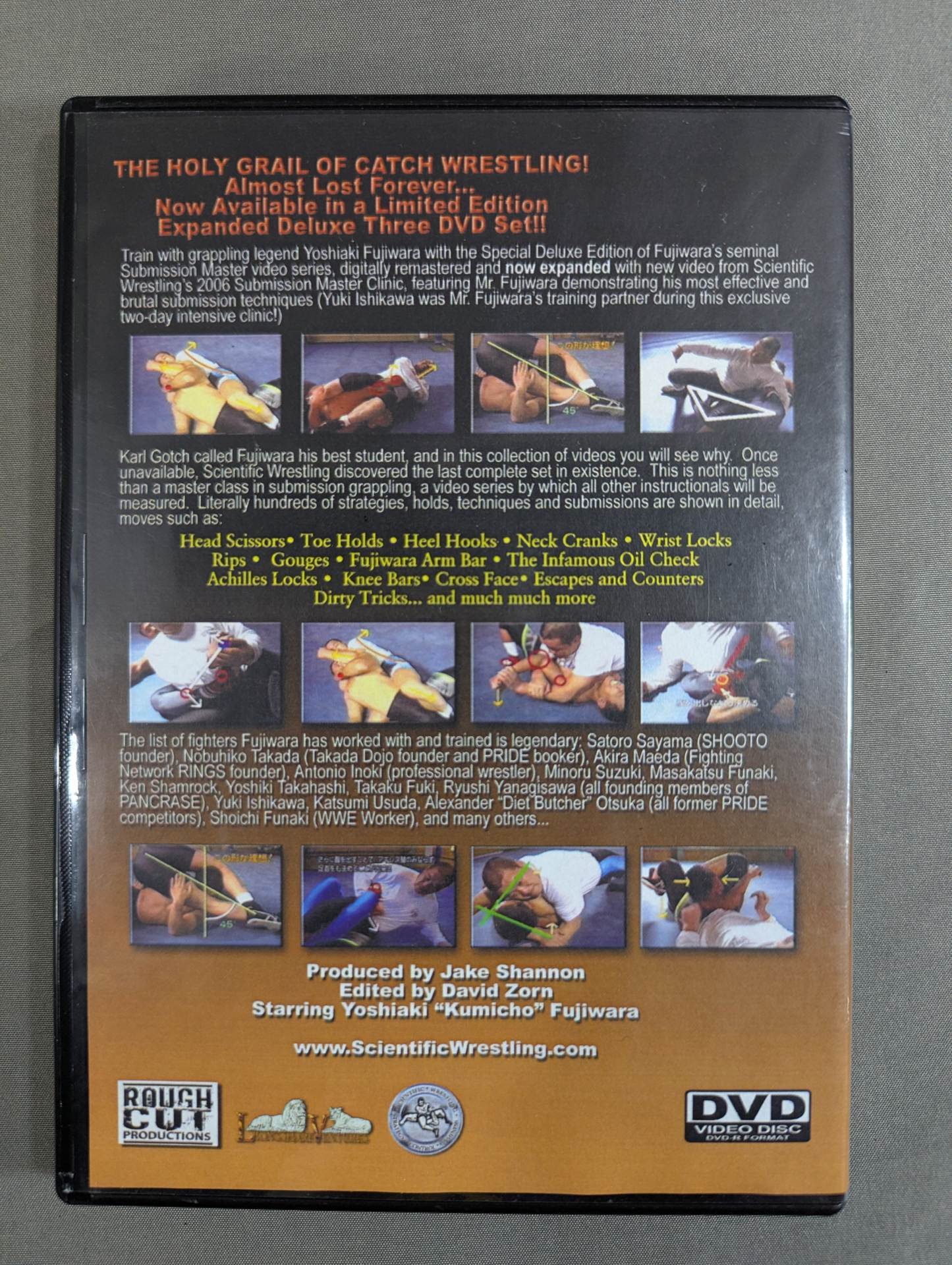 Yoshiaki ”Kumicho” Fujiwara SUBMISSION MASTER SPECIAL EXPANDED DELUXE THREE DVD SET ★LIMITED EDITION★