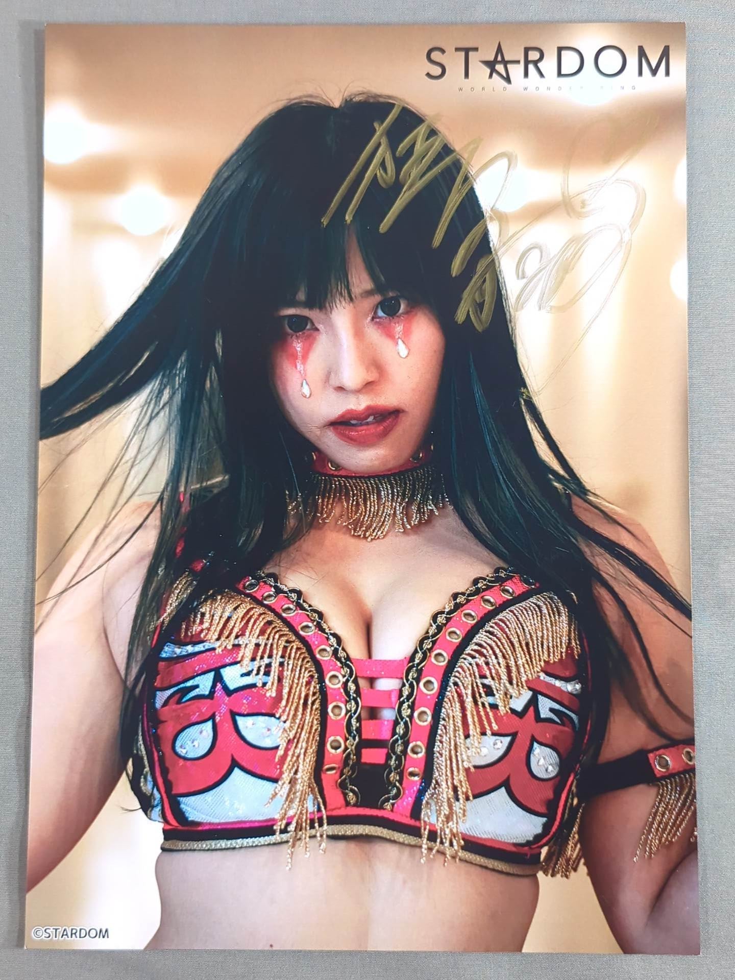 白川未奈 直筆サイン入り スターダムポートレート(K-5) – 闘道館