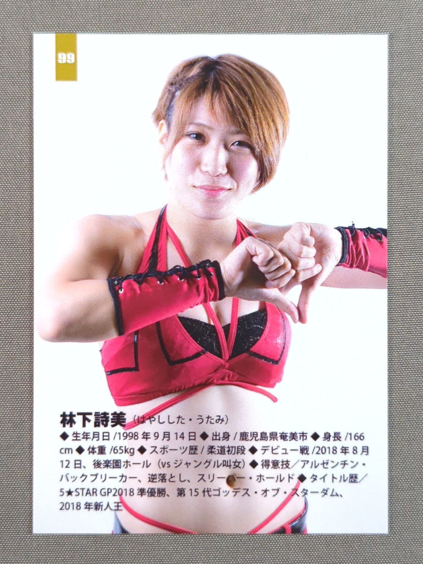 2019 STARDOM COLLECTION CARD 林下詩美(99)