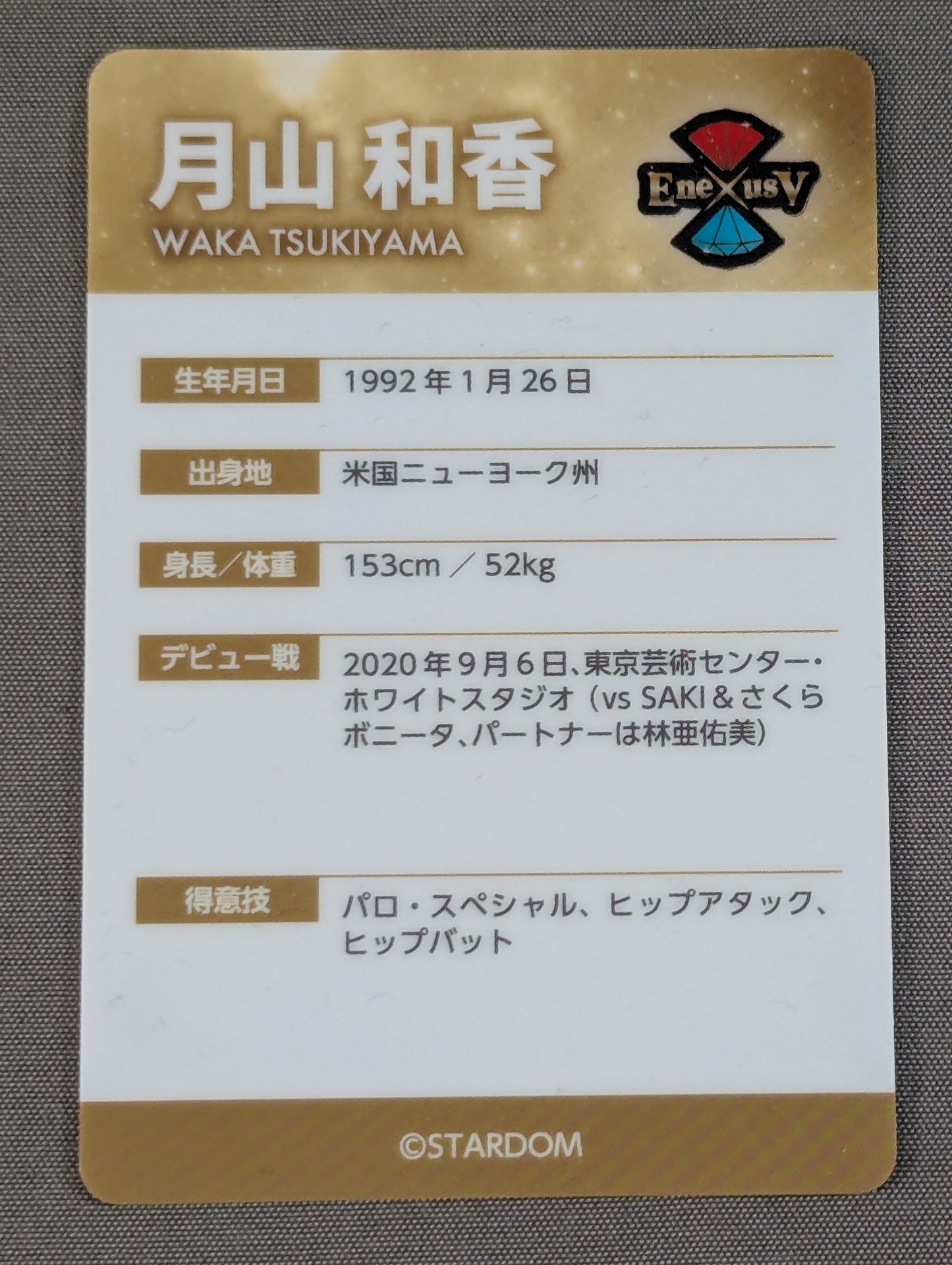 Waka Tsukiyama Card (STARDOM Wafer)