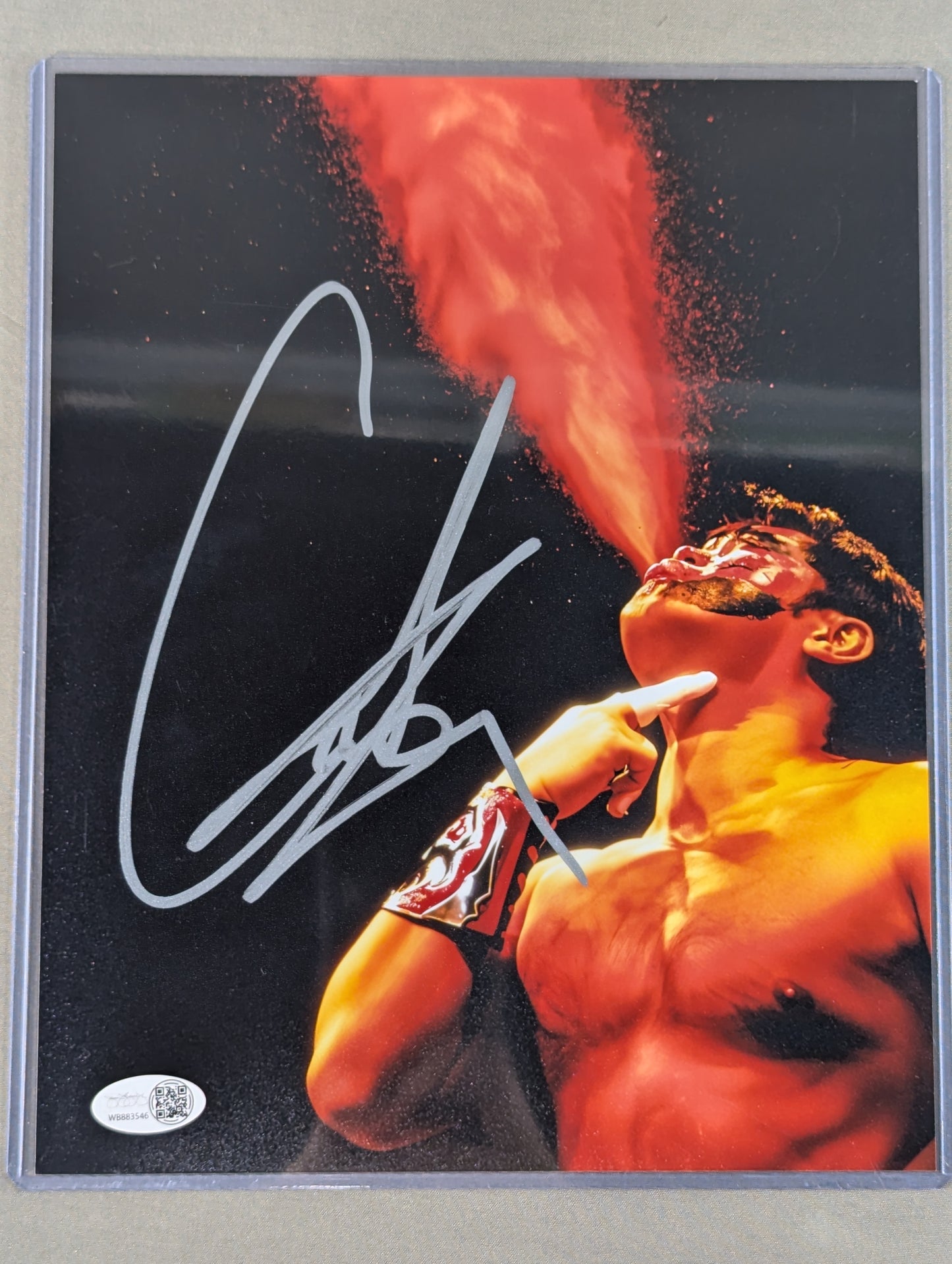 ★JSA★ Great Muta hand signed autograph Pro-Photo (Poison Mist) )