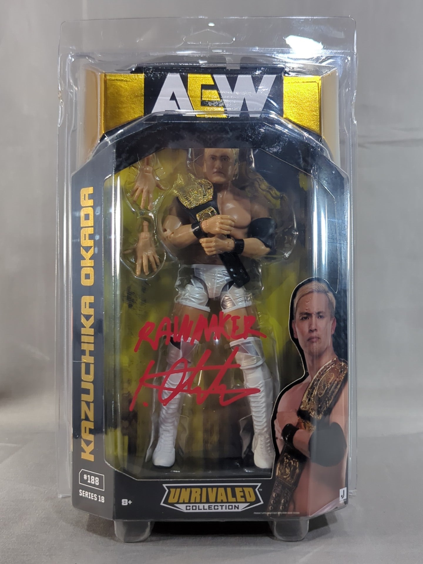 ☆JSA証明 直筆サイン入り☆ オカダ・カズチカ(RAIN MAKER) – 闘道館