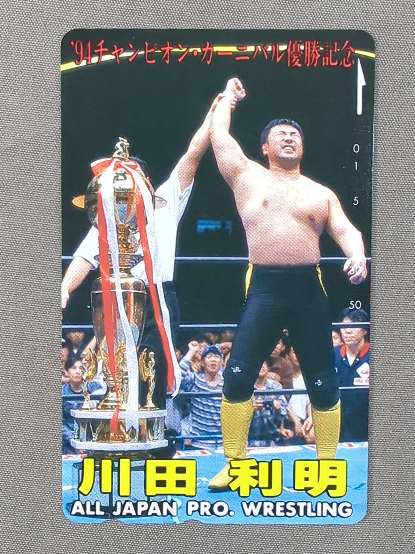 川田利明 ビールジョッキ 50周年記念 川田利明 '94チャンピオン・カーニバル優勝記念 – 闘道館