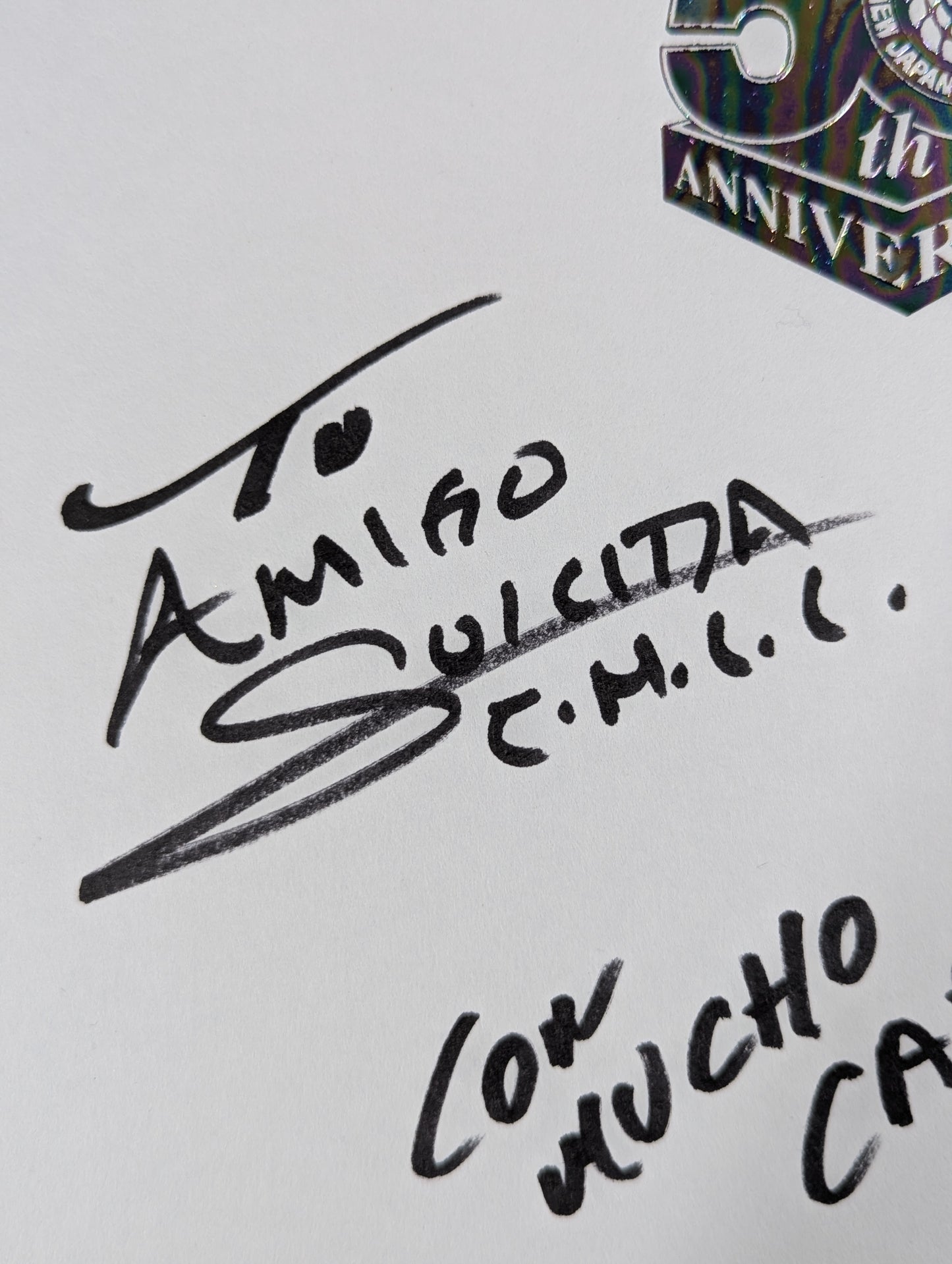 Dulce Gardenia & Suisida (New Japan Pro Wrestling 50th Anniversary) Shikishi ( Autograph board ) )